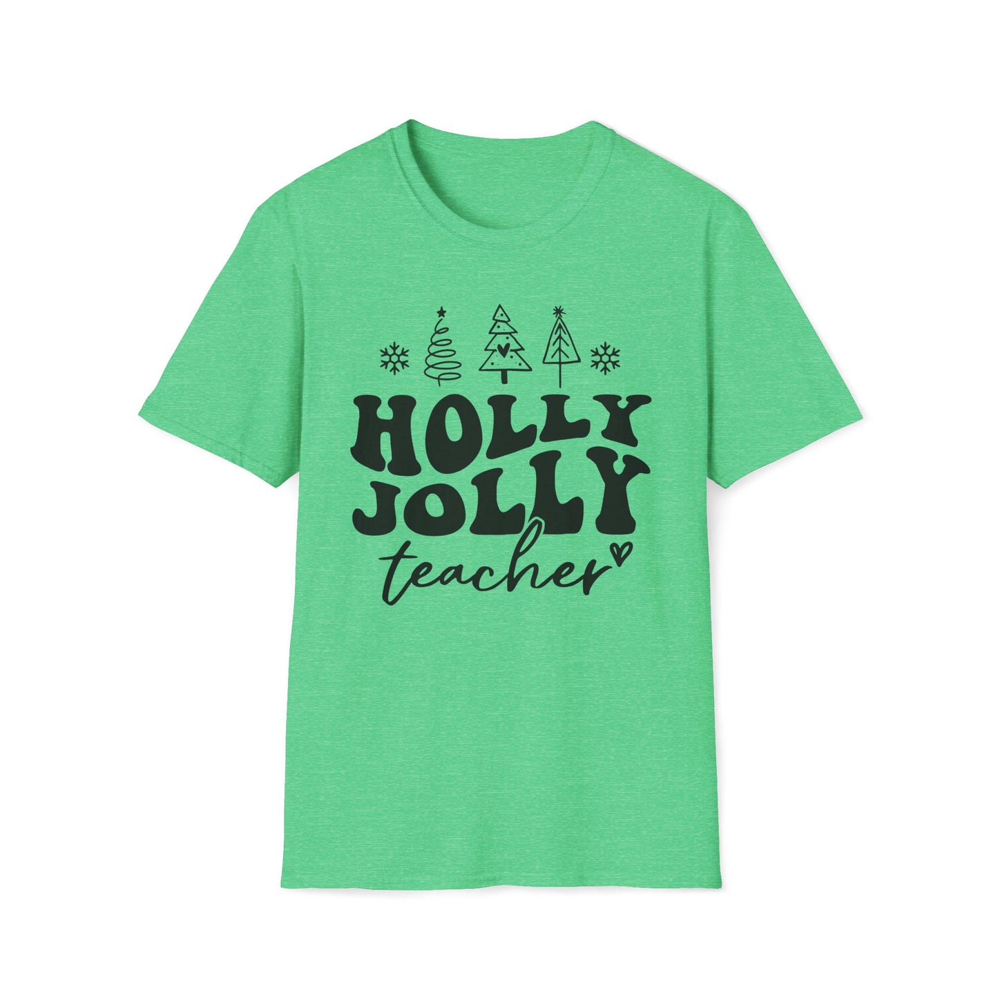 Holly Jolly Teacher - Unisex Softstyle T-Shirt