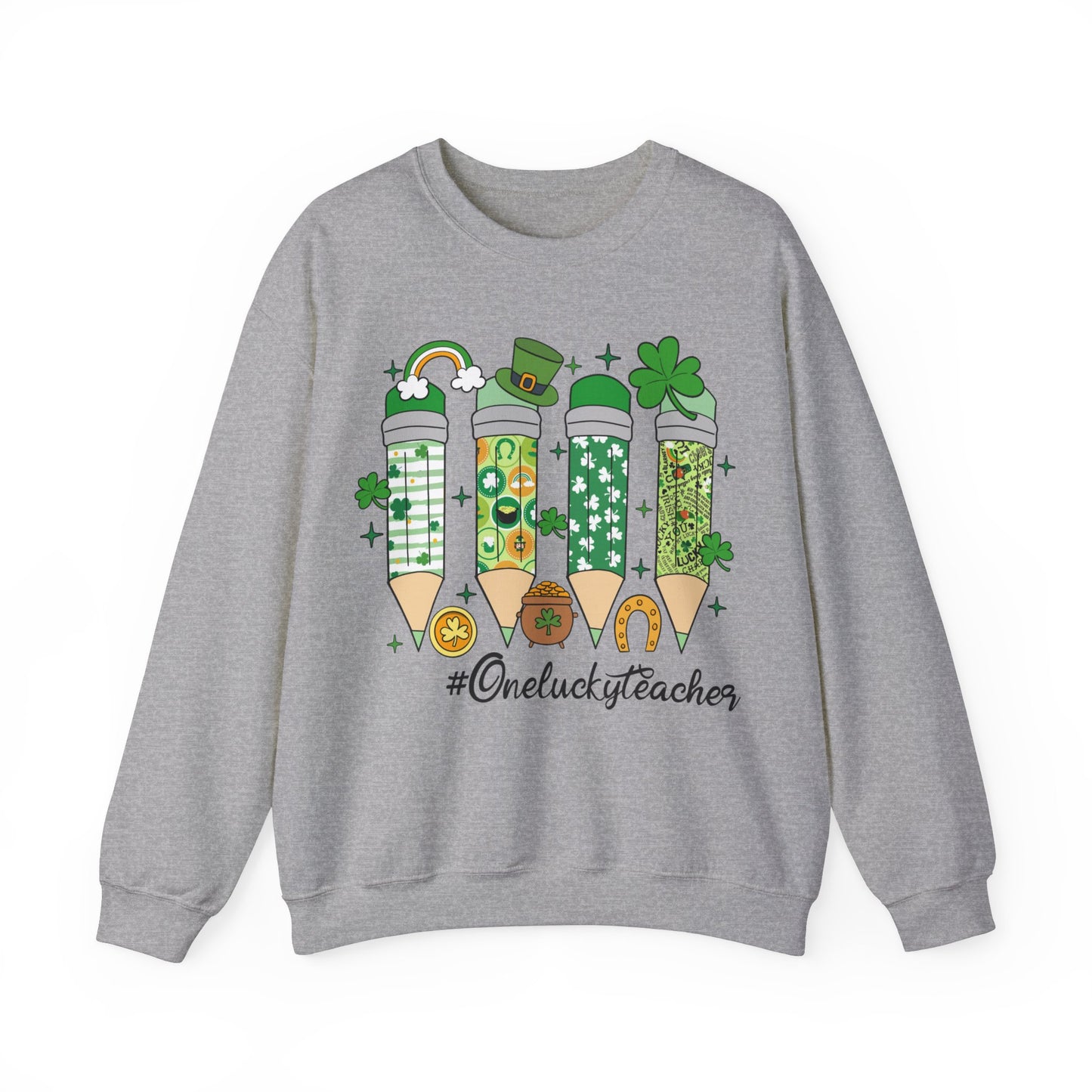 One Lucky Teacher - Crewneck Sweatshirt