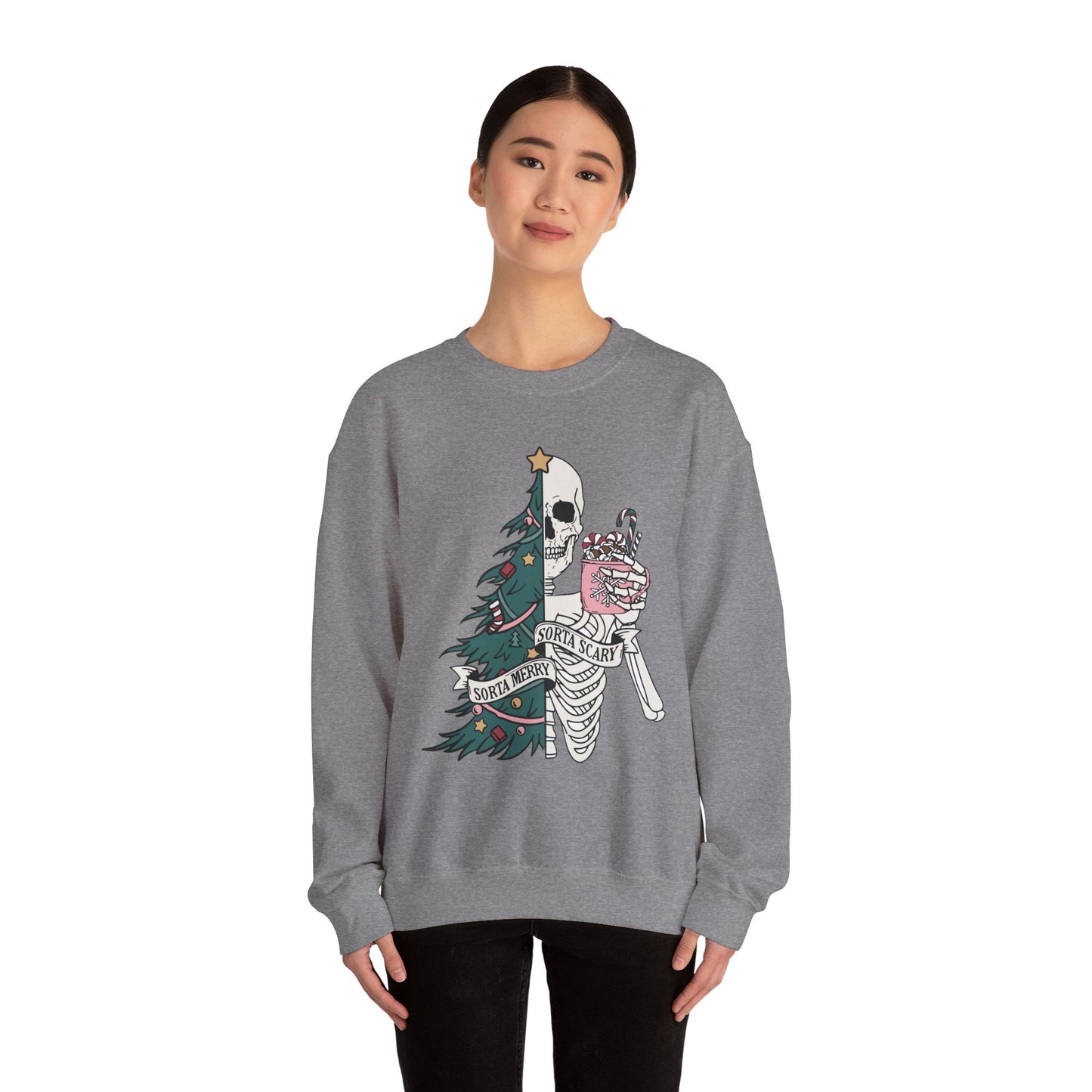 Sorta Merry Sorta Scary - Crewneck Sweatshirt
