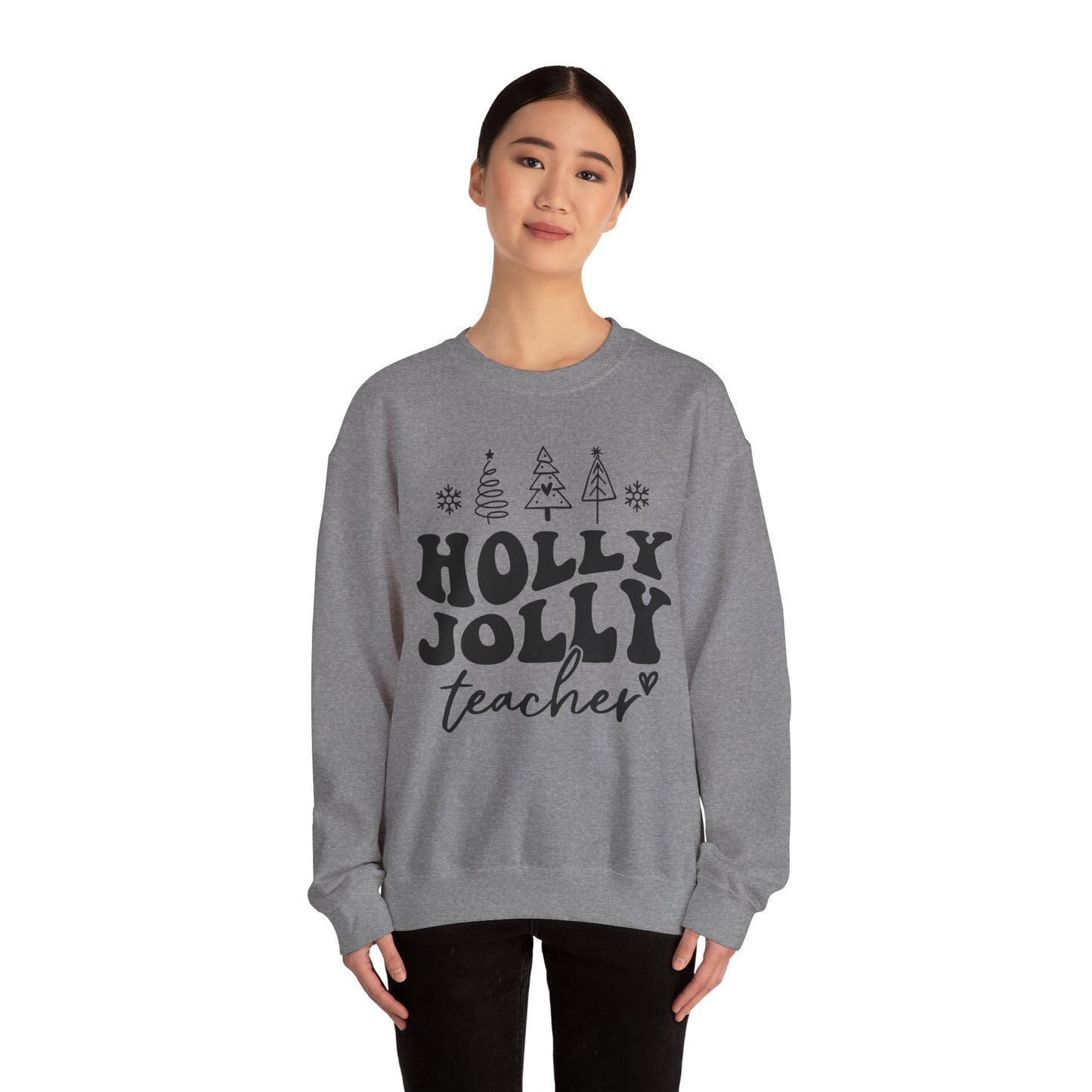 Holly Jolly Teacher - Crewneck Sweatshirt