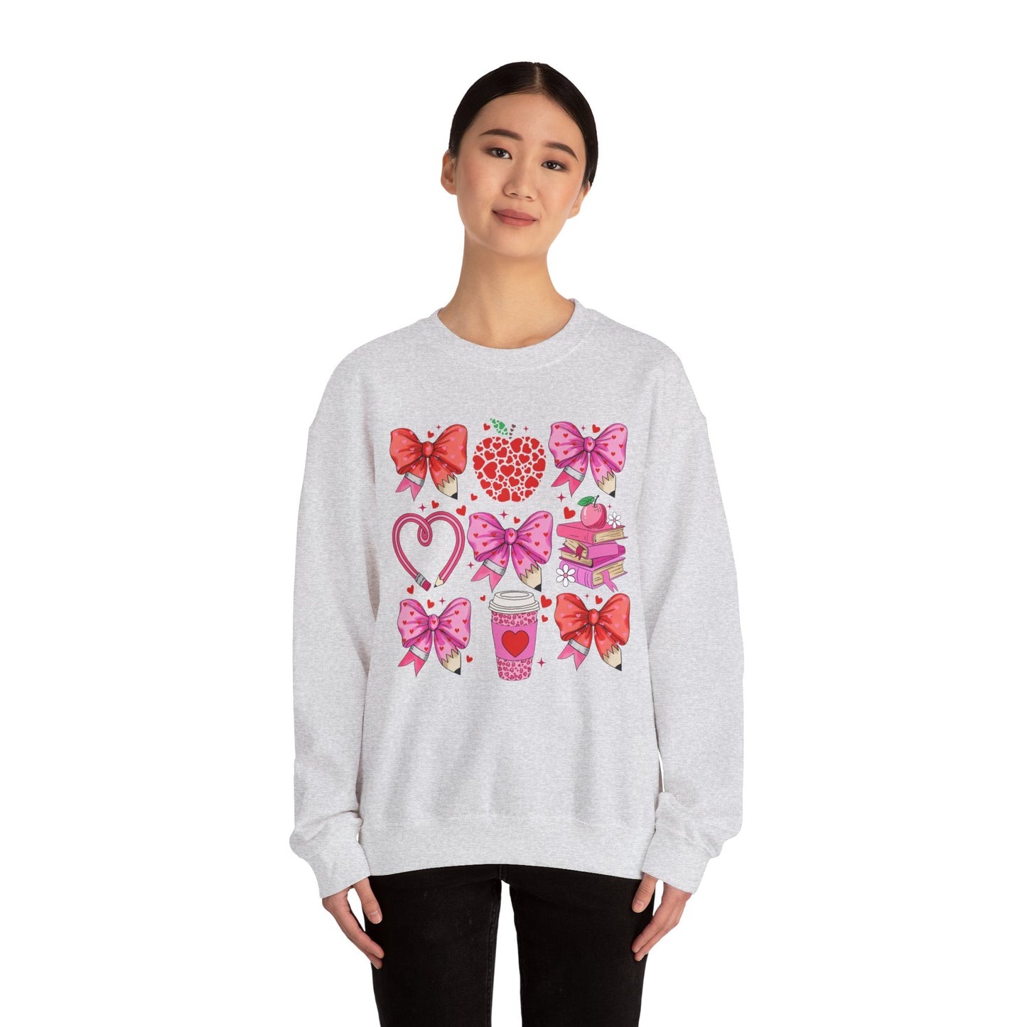 Teacher Hearts - Crewneck Sweatshirt