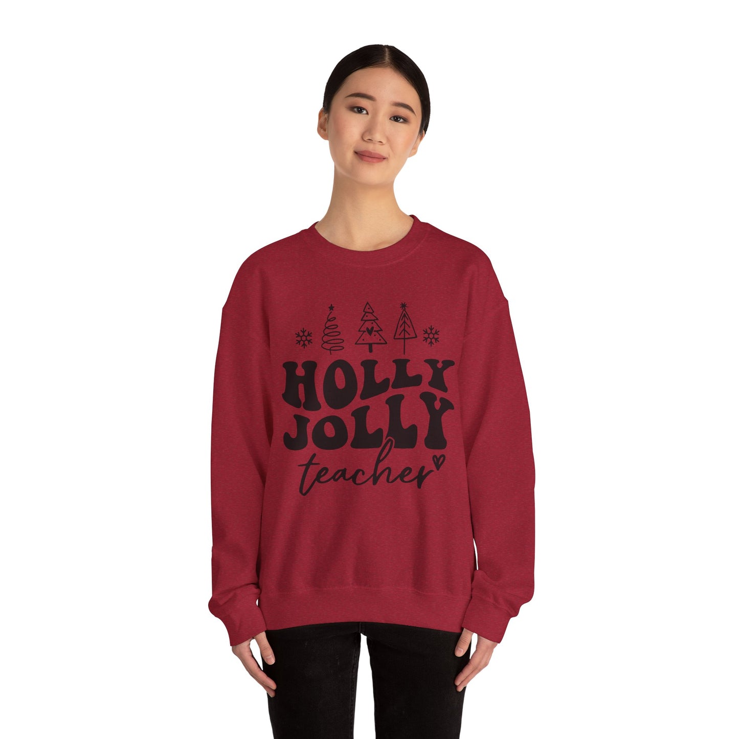 Holly Jolly Teacher - Crewneck Sweatshirt