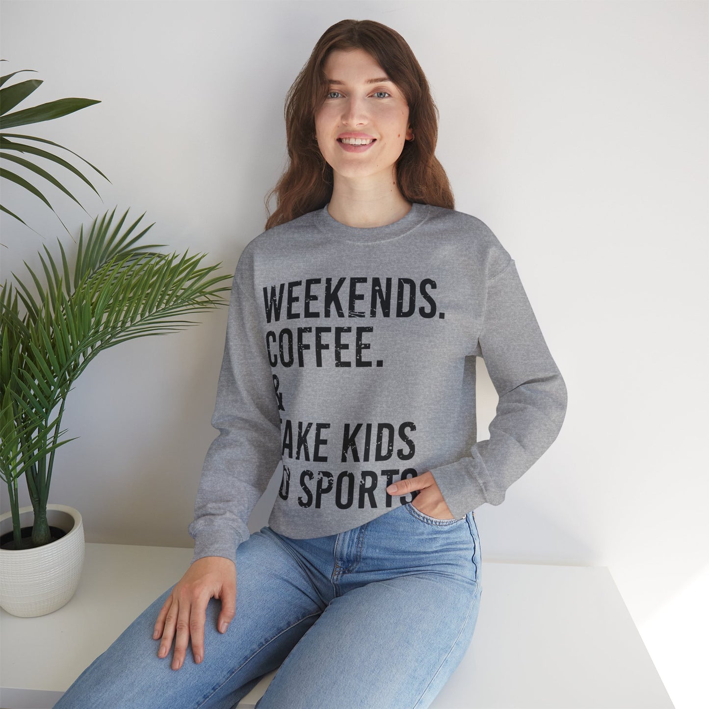 Weekends Coffee Sports - Crewneck Sweatshirt