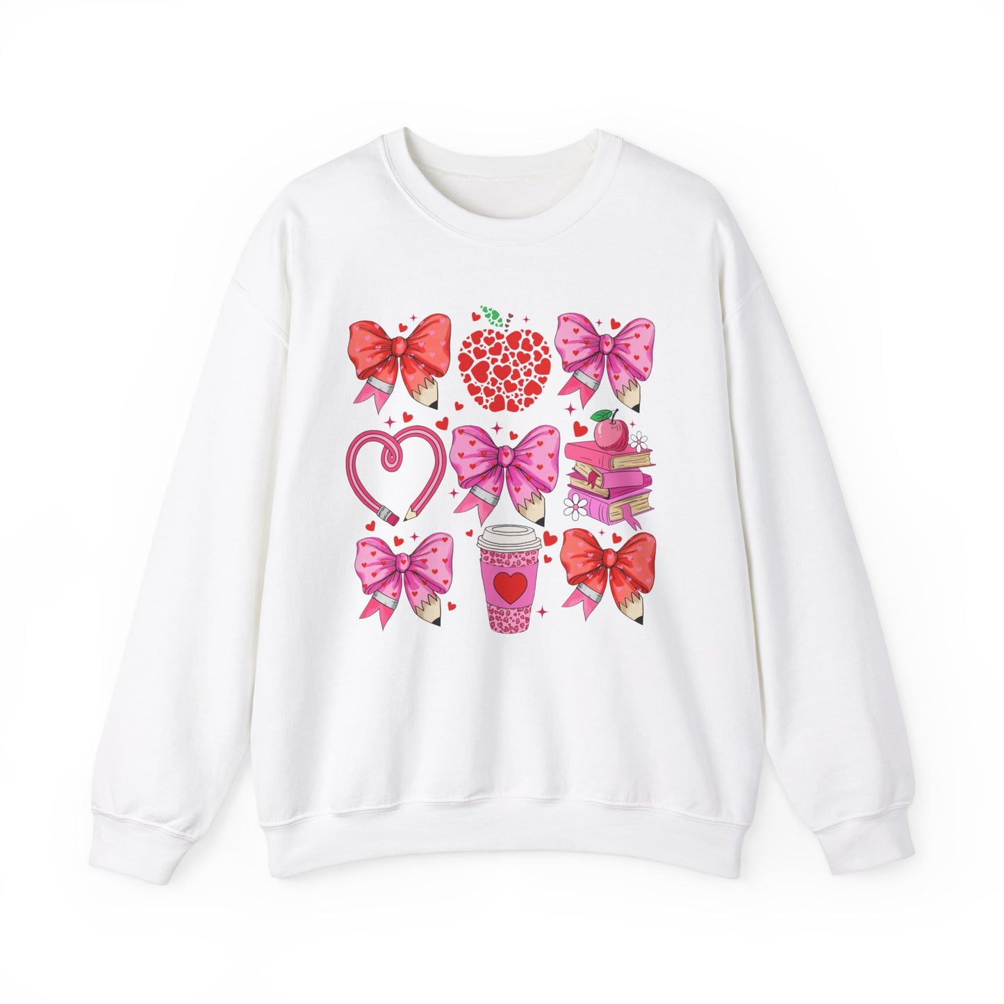 Teacher Hearts - Crewneck Sweatshirt