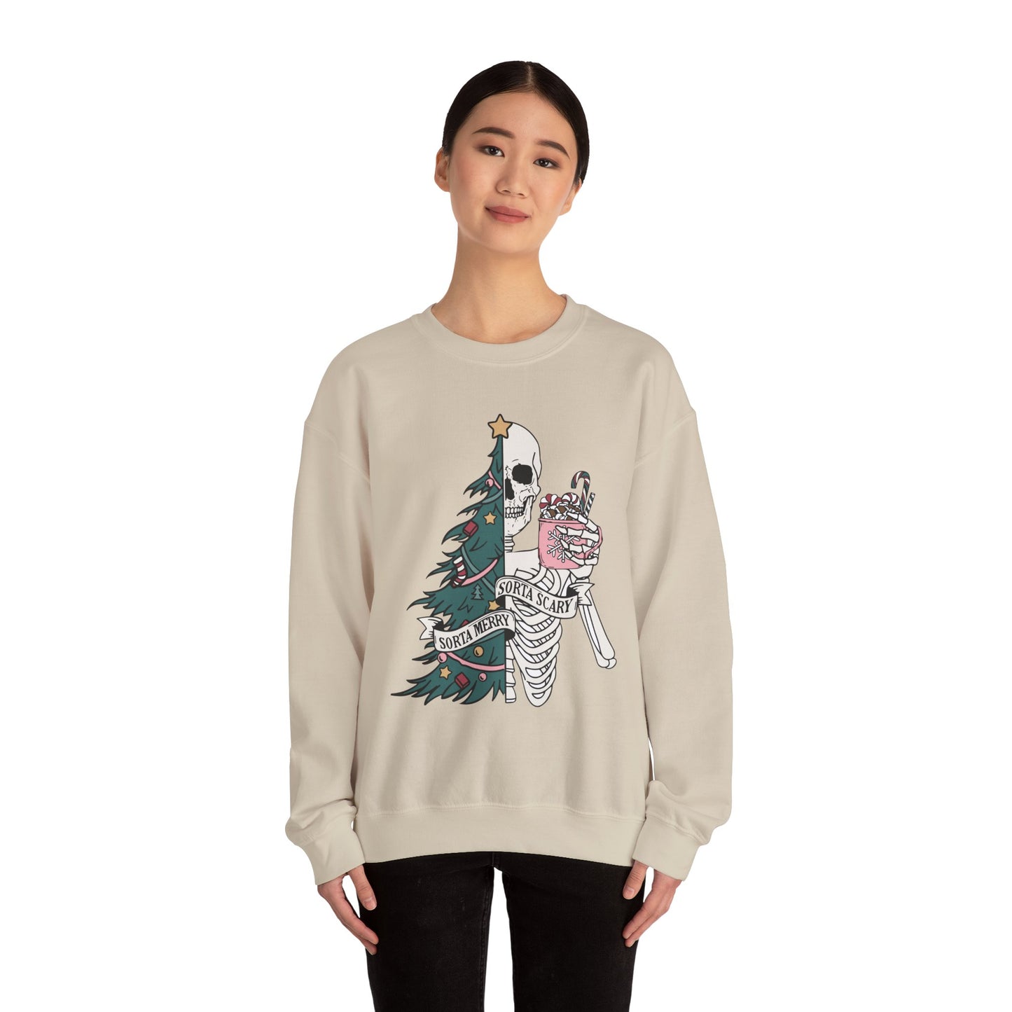 Sorta Merry Sorta Scary - Crewneck Sweatshirt