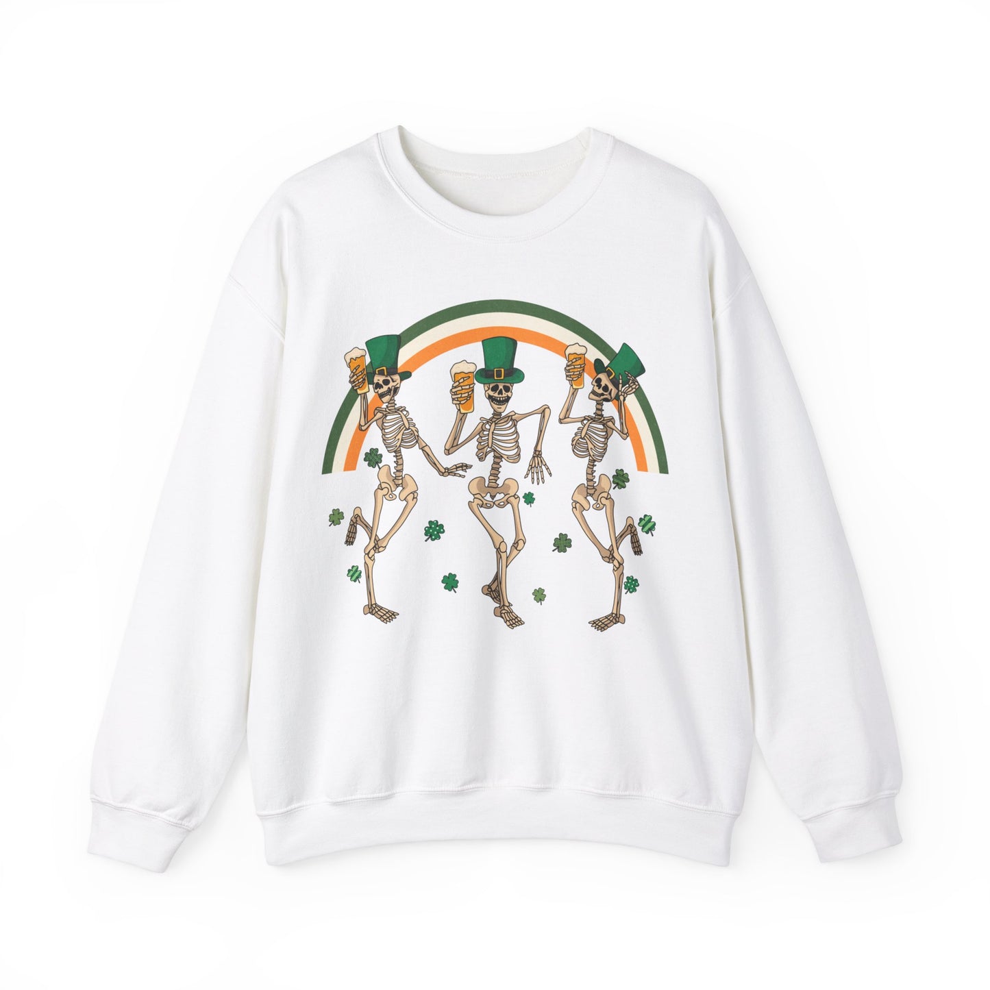 St. Patrick's Day Skeletons - Crewneck Sweatshirt