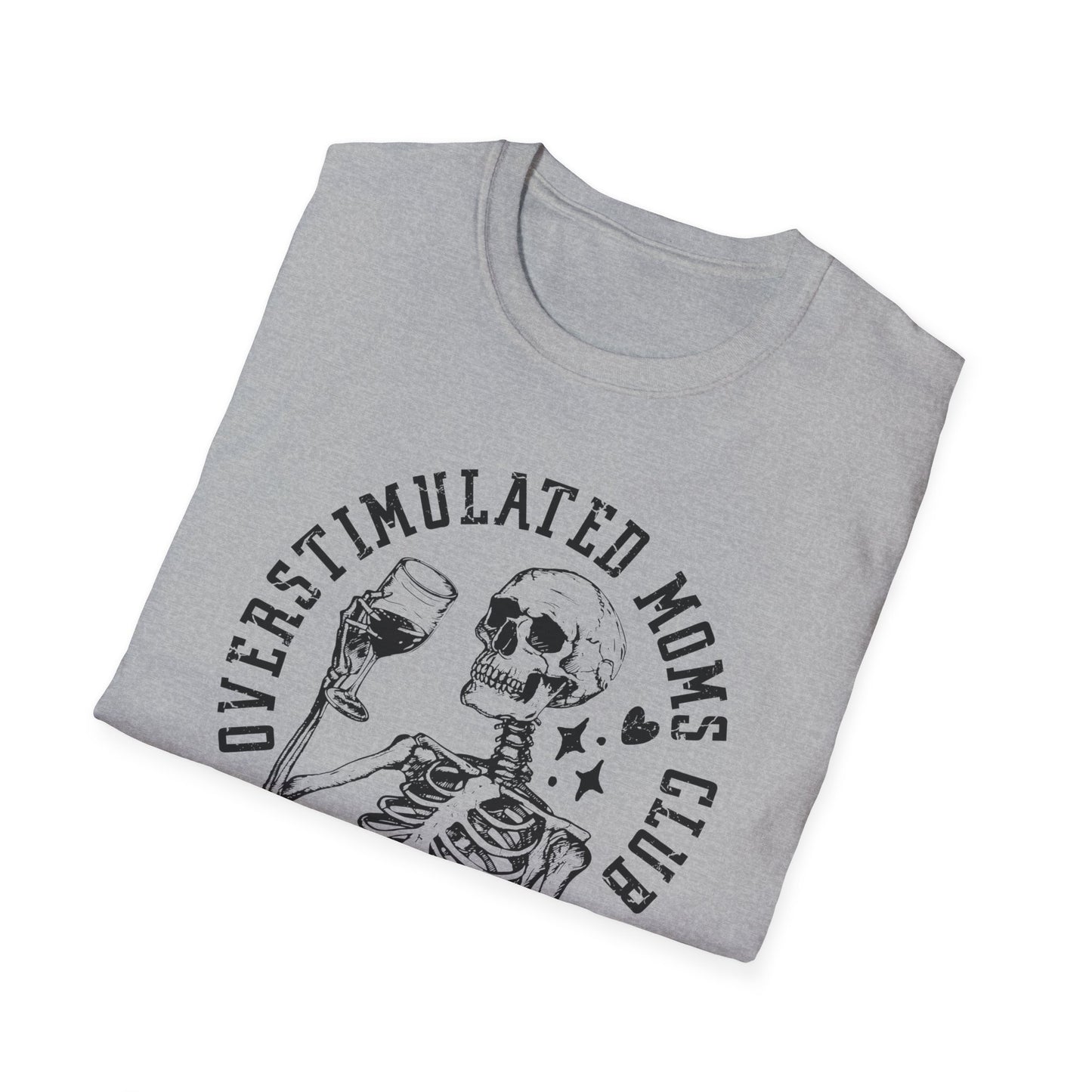 Overstimulated Skeleton - Unisex Softstyle T-Shirt