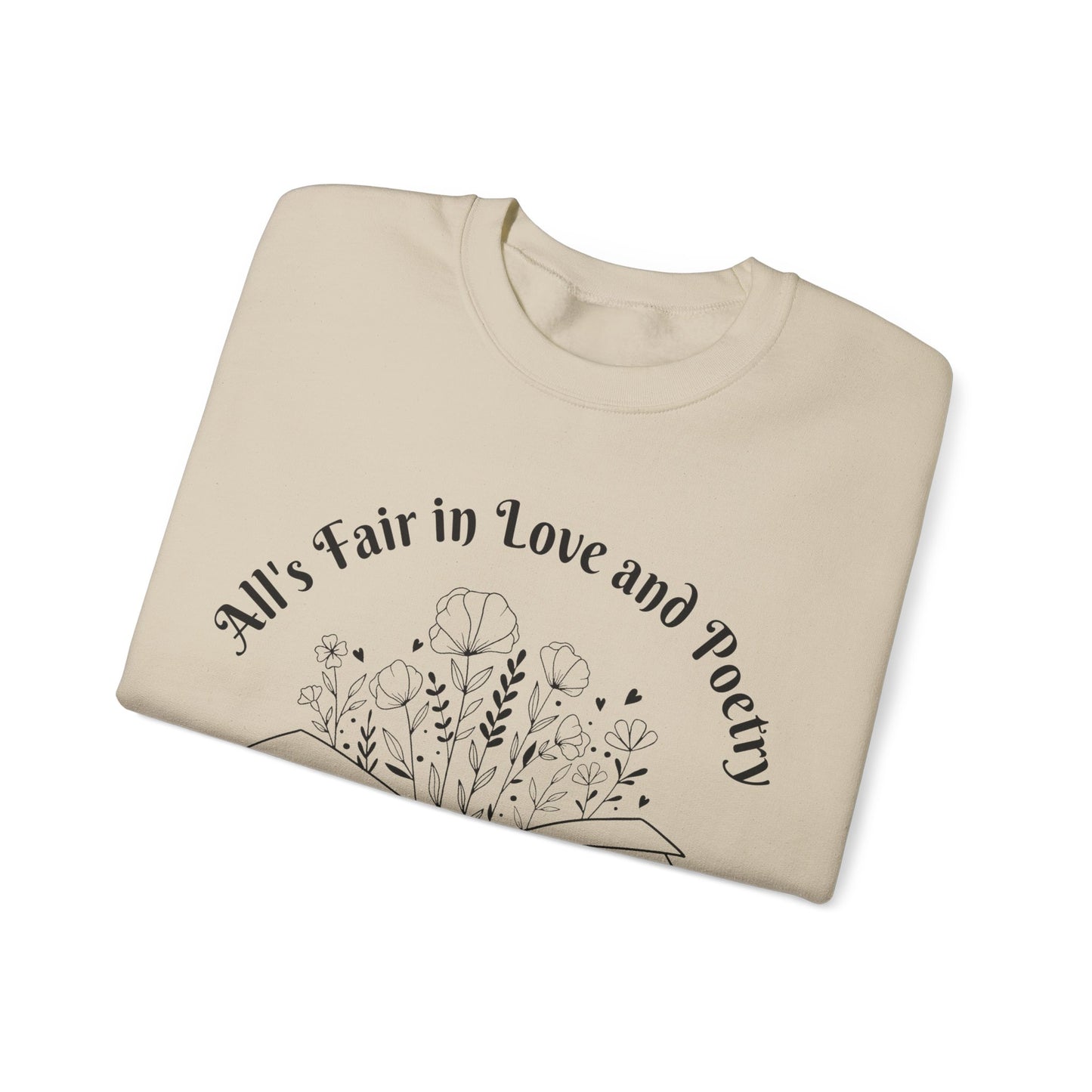 All is Fair in Love and Poetry Book - Crewneck Sweatshirt