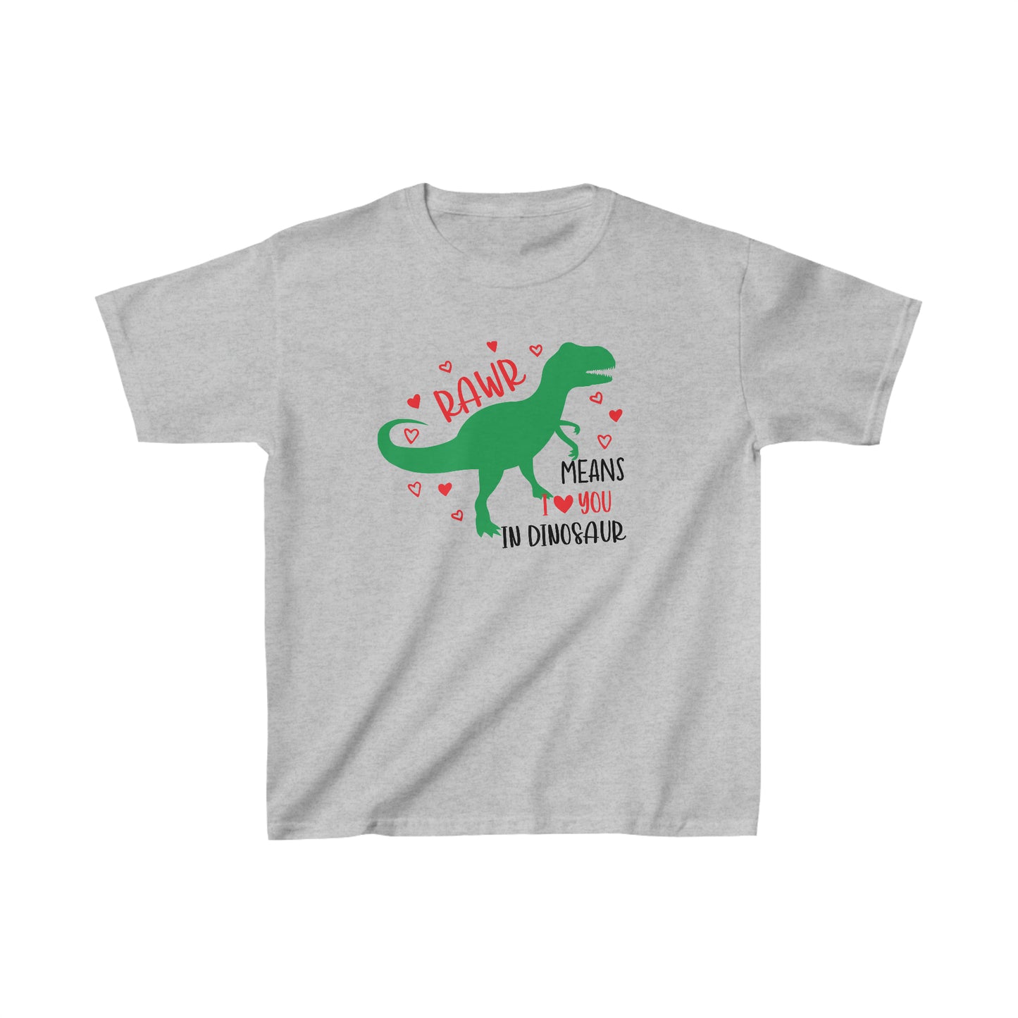 RawR - I love you - Kids Heavy Cotton Tee