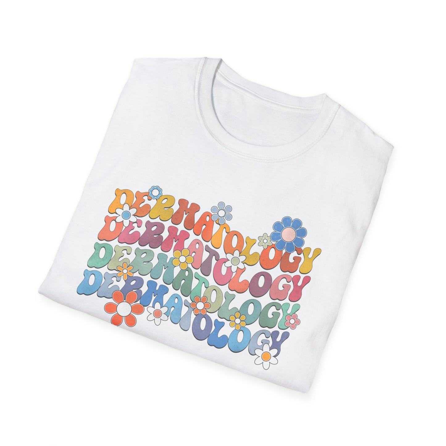 Flower Derm - Unisex Softstyle T-Shirt