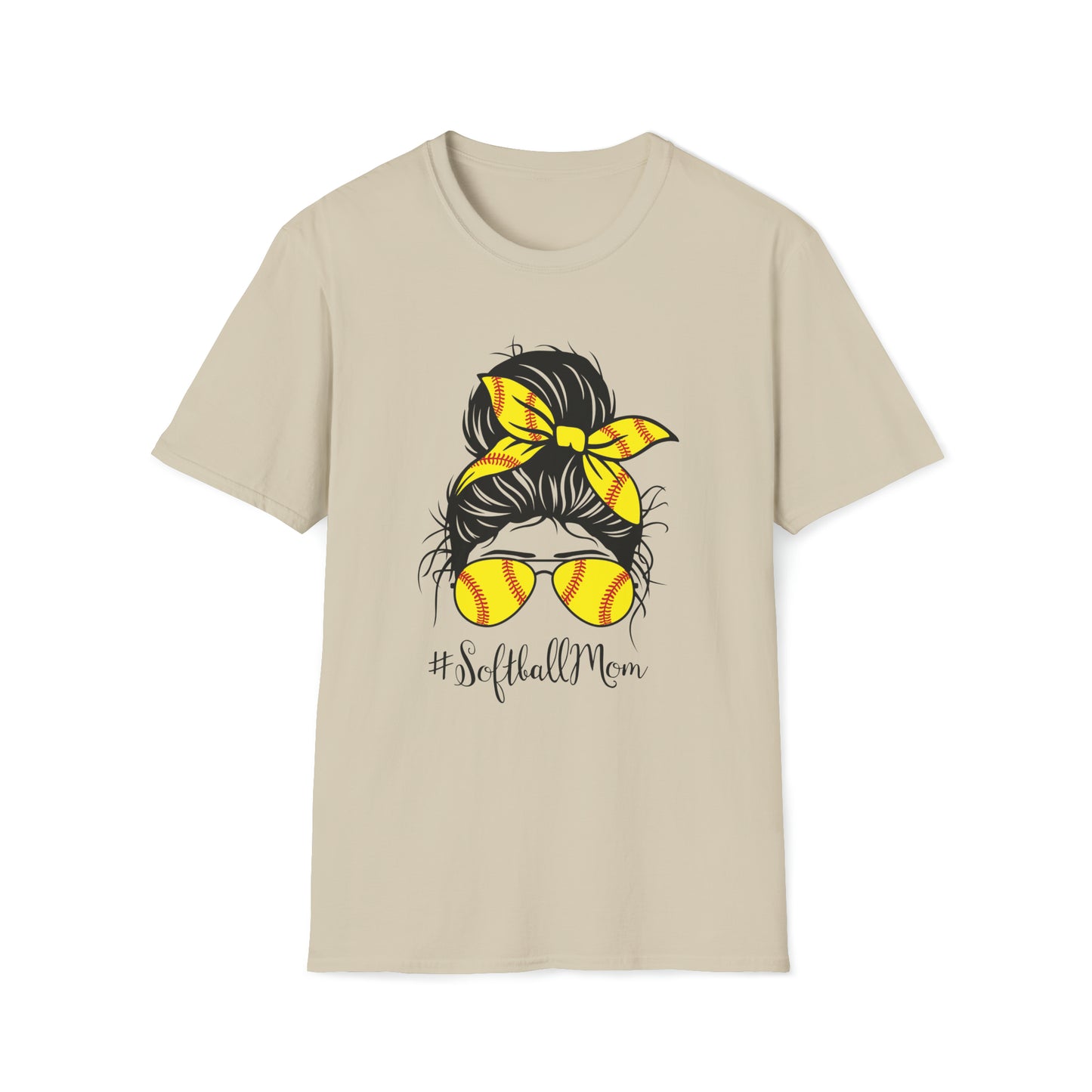 Softball Mom - Unisex Softstyle T-Shirt