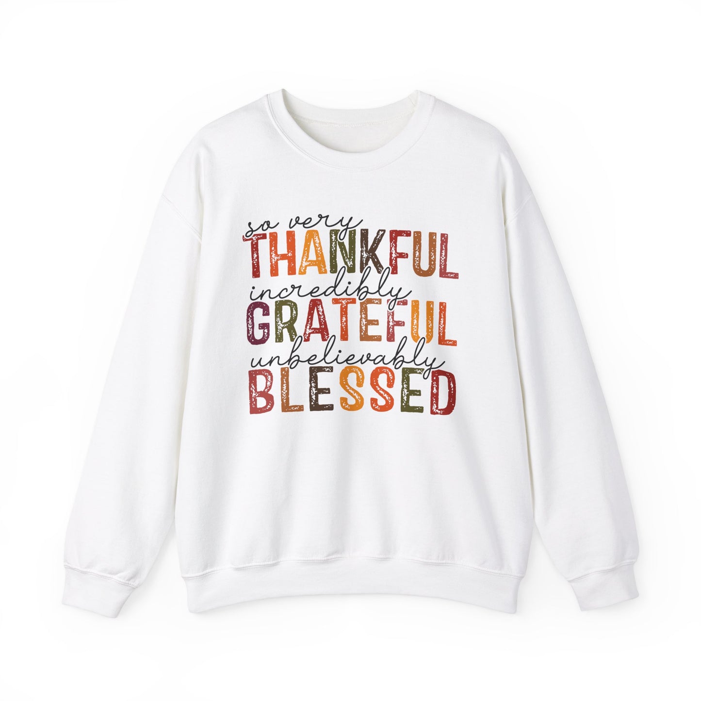 Thankful Grateful Blessed - Crewneck Sweatshirt