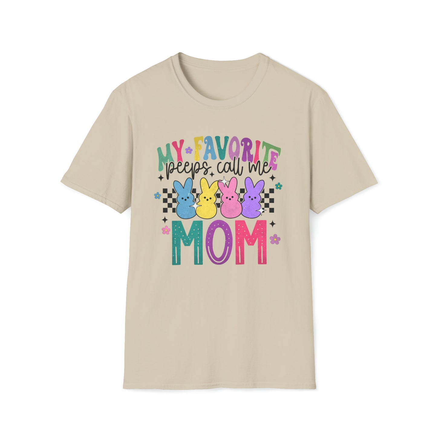 My Favorite Peeps - MOM - Unisex Softstyle T-Shirt