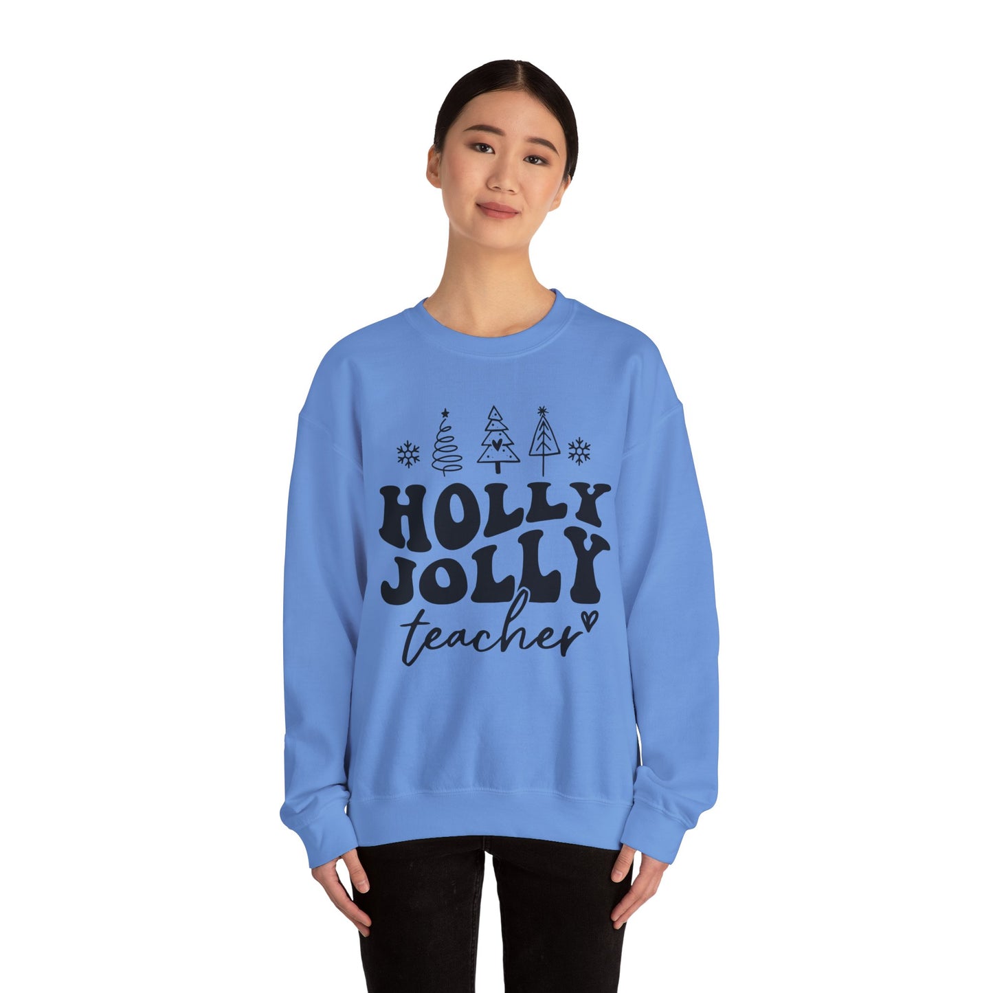 Holly Jolly Teacher - Crewneck Sweatshirt