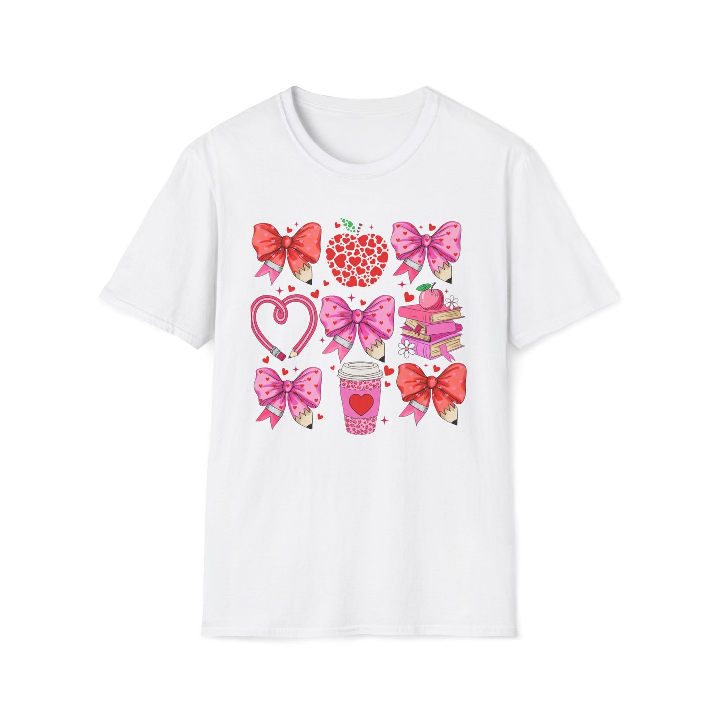 Teacher Hearts - Unisex Softstyle T-Shirt