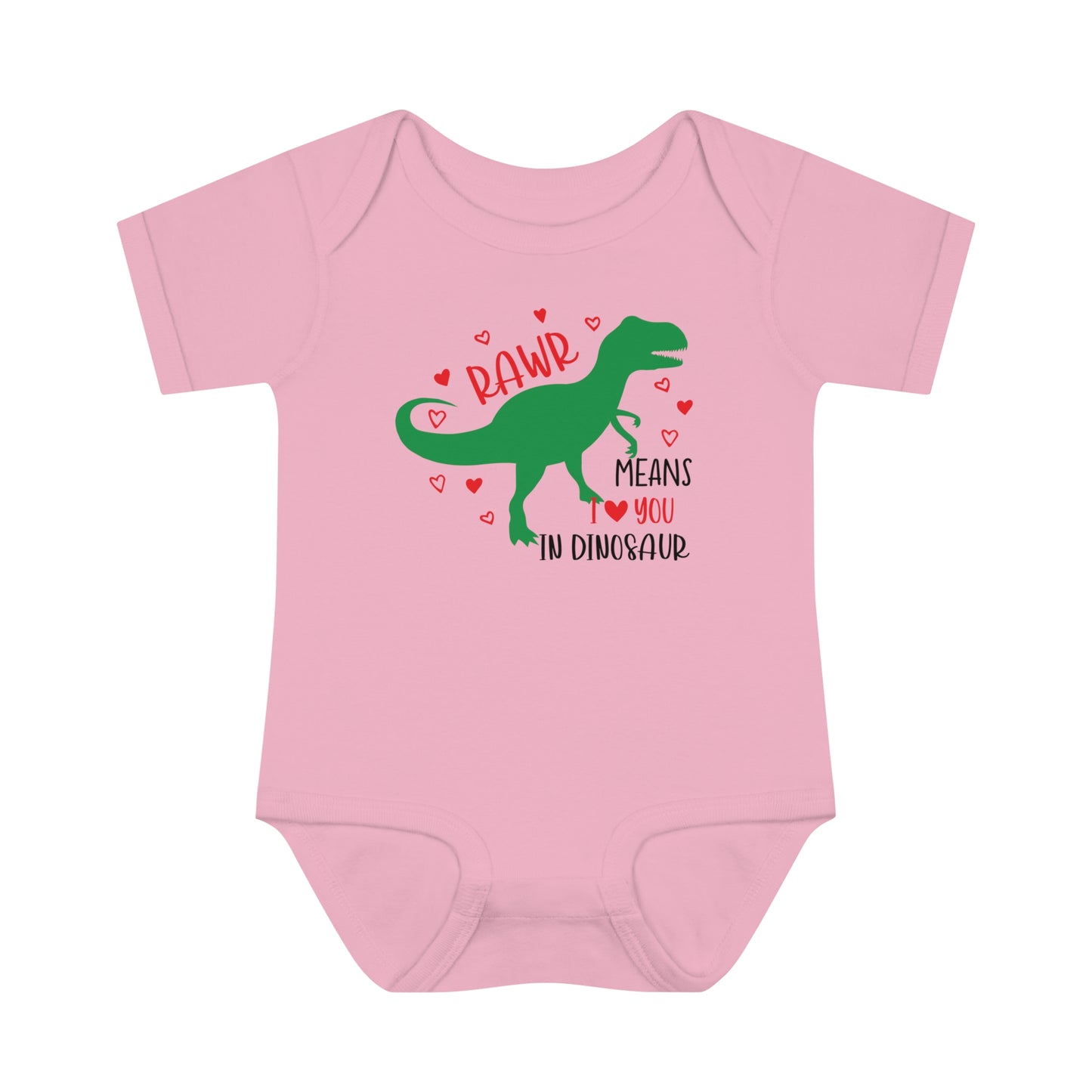 RawR - I love you - Infant Baby Rib Bodysuit