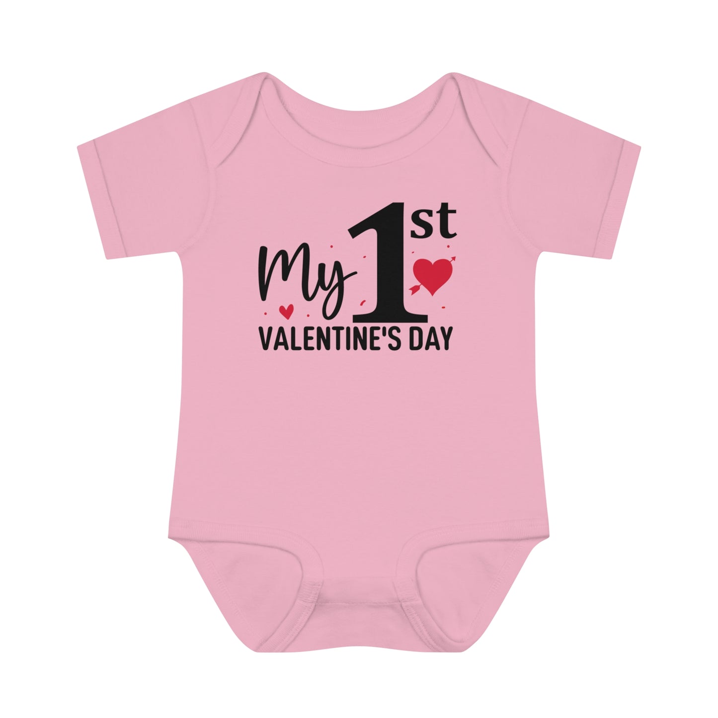 My 1st Valentine's Day - Infant Baby Rib Bodysuit