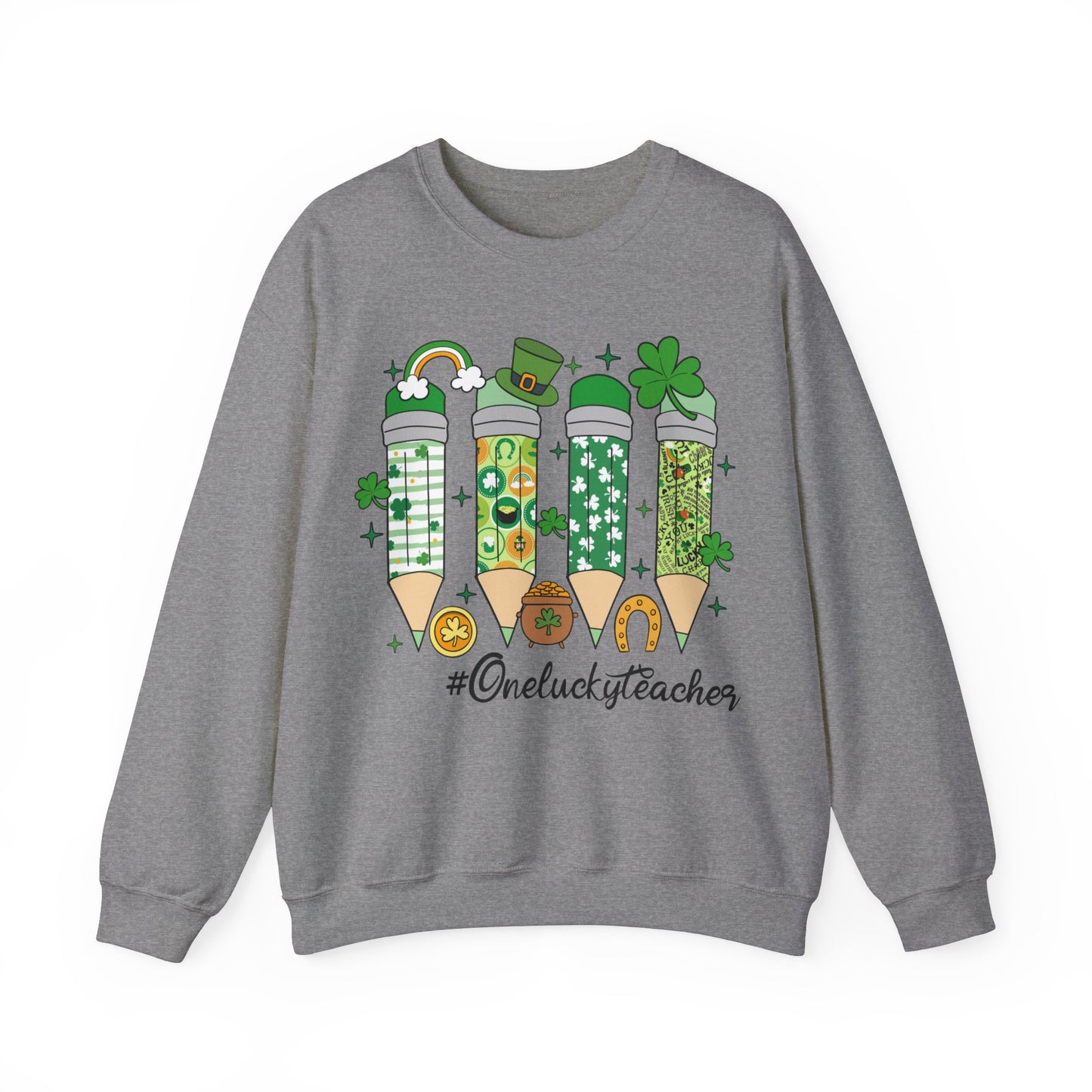 One Lucky Teacher - Crewneck Sweatshirt