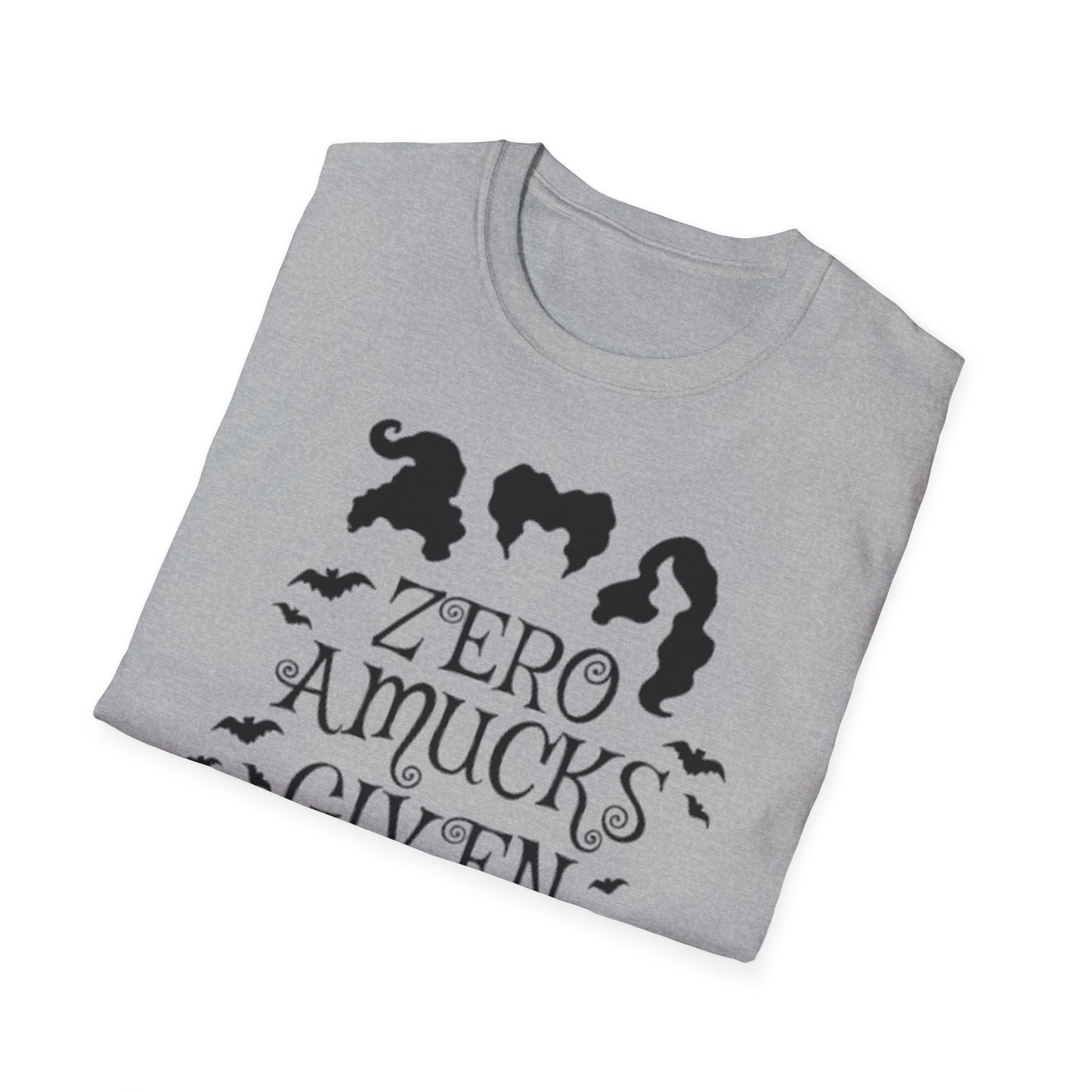 Zero Amucks Given - Unisex Softstyle T-Shirt