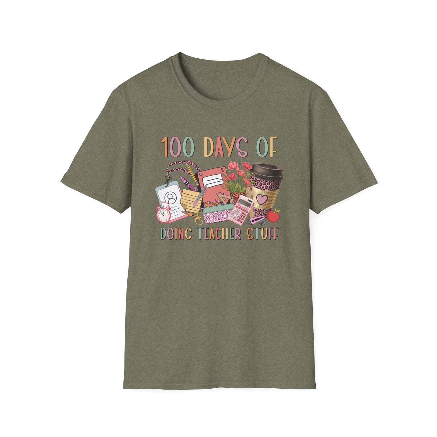 100 Days of Doing Teacher Stuff - Unisex Softstyle T-Shirt