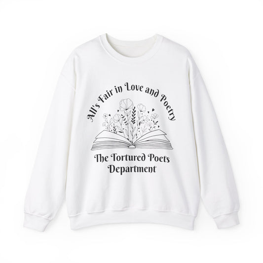 All is Fair in Love and Poetry Book - Crewneck Sweatshirt