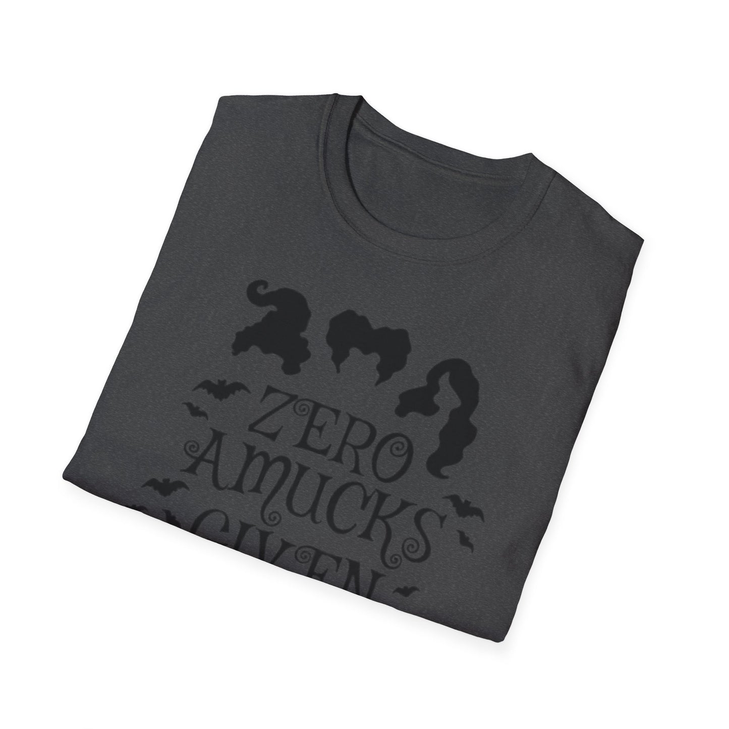 Zero Amucks Given - Unisex Softstyle T-Shirt