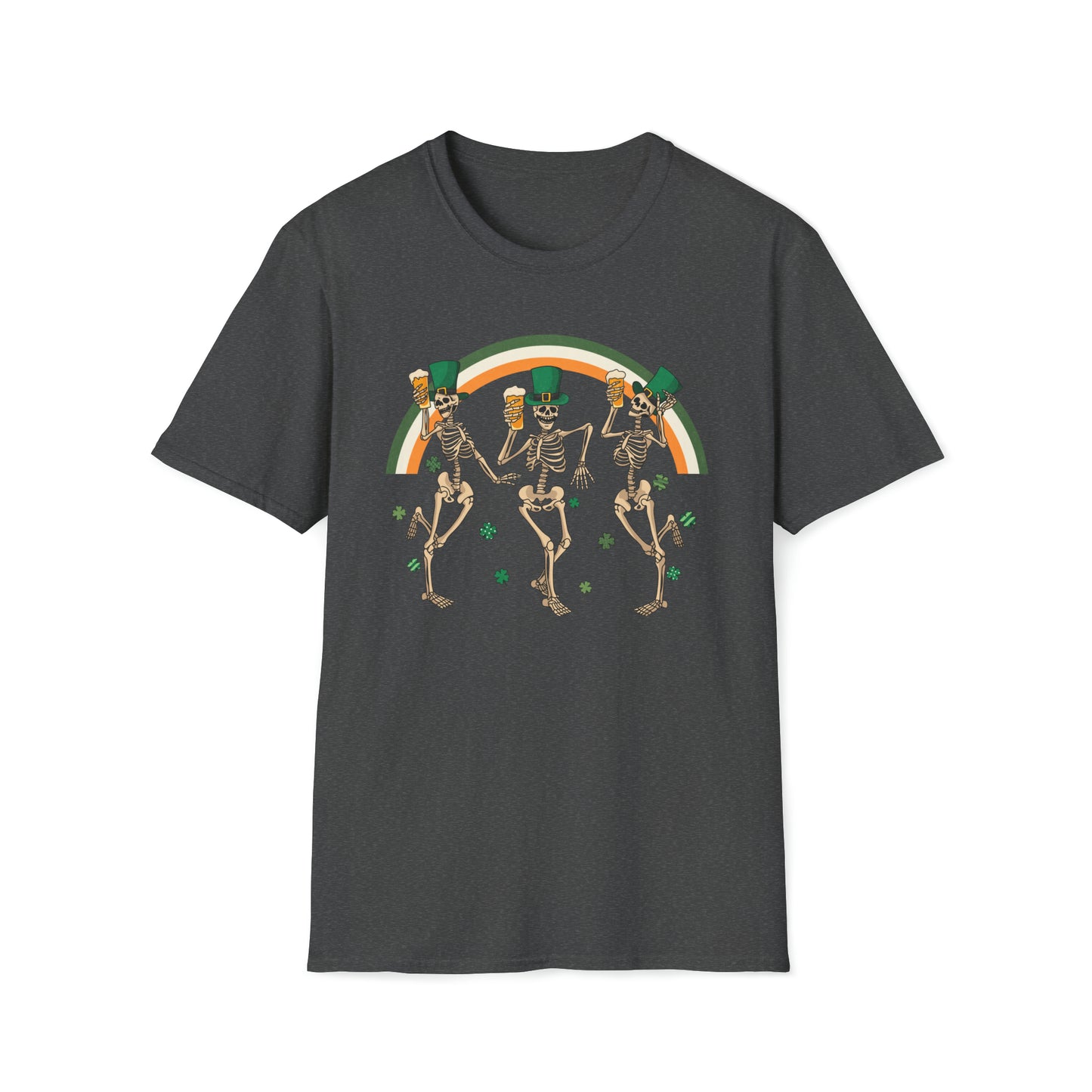 St. Patrick's Day Skeletons - Unisex Softstyle T-Shirt