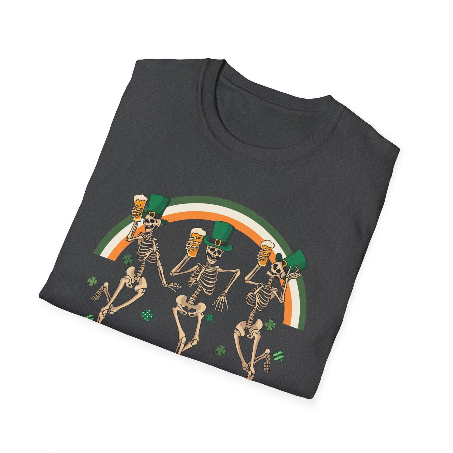 St. Patrick's Day Skeletons - Unisex Softstyle T-Shirt