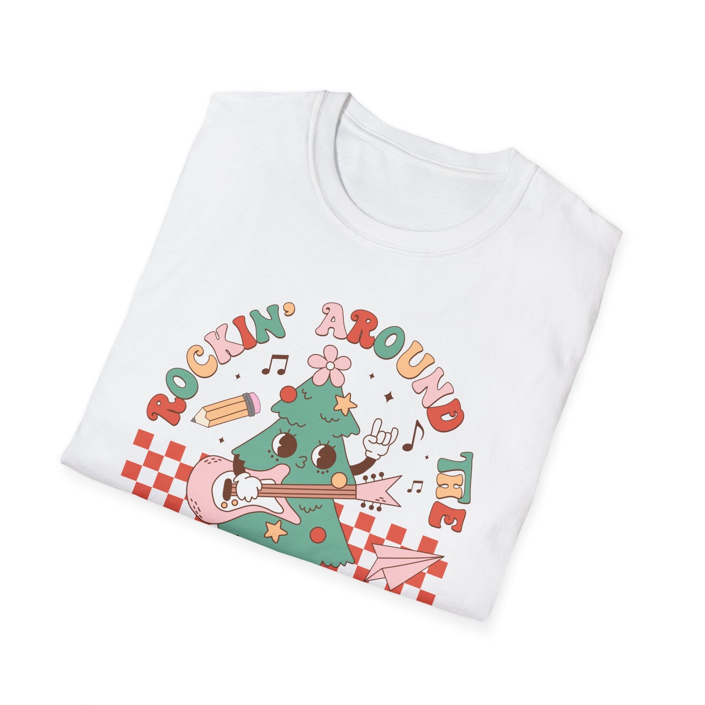 Rocking Around the Classroom - Unisex Softstyle T-Shirt