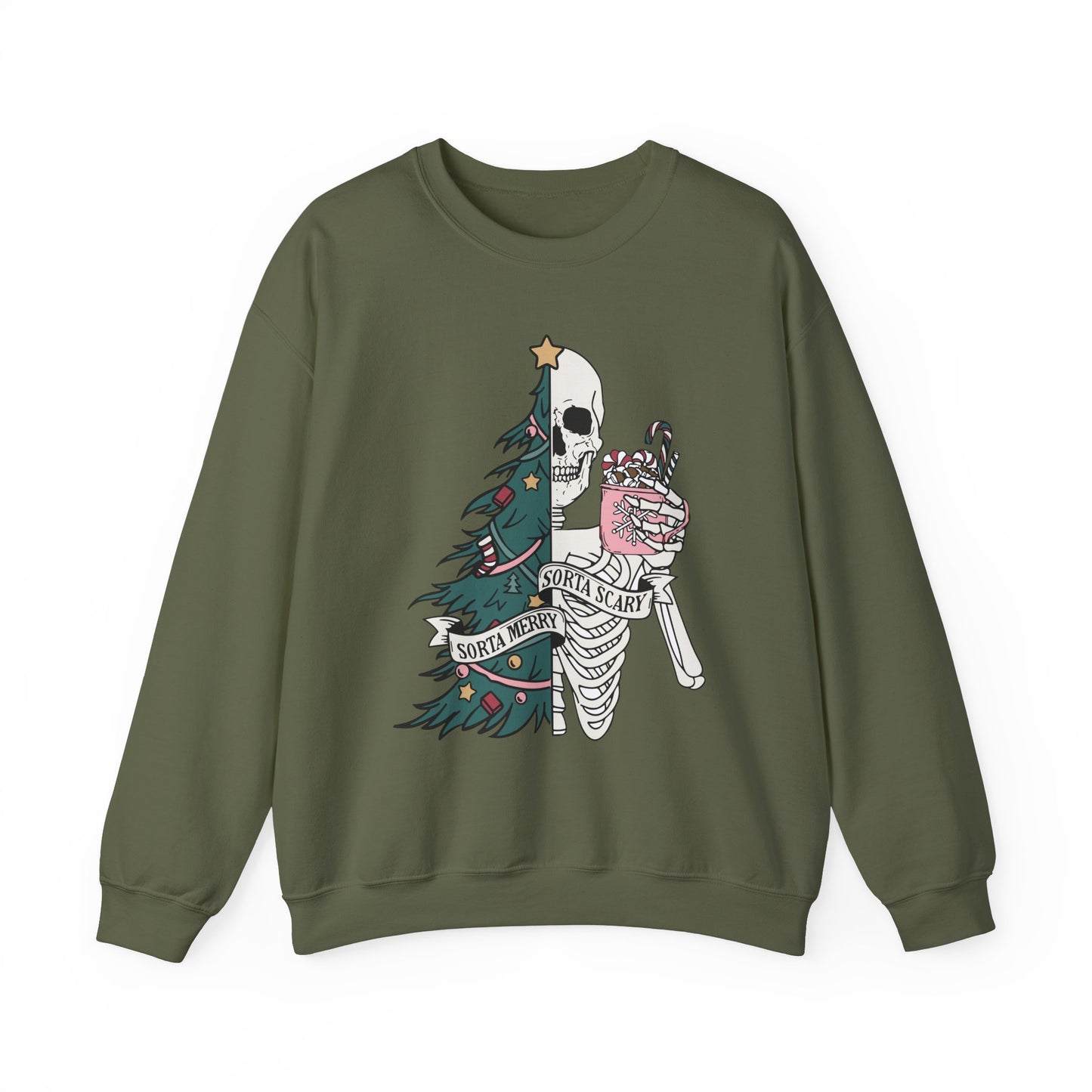 Sorta Merry Sorta Scary - Crewneck Sweatshirt