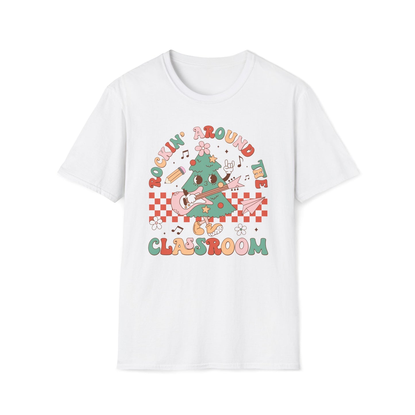 Rocking Around the Classroom - Unisex Softstyle T-Shirt