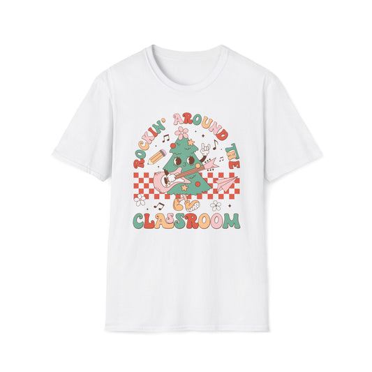 Rocking Around the Classroom - Unisex Softstyle T-Shirt