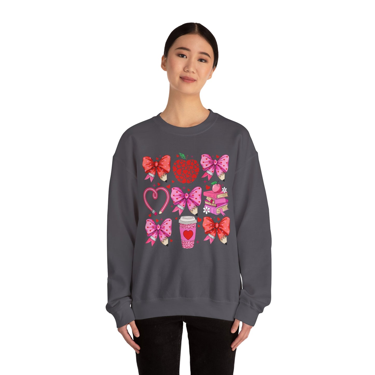 Teacher Hearts - Crewneck Sweatshirt