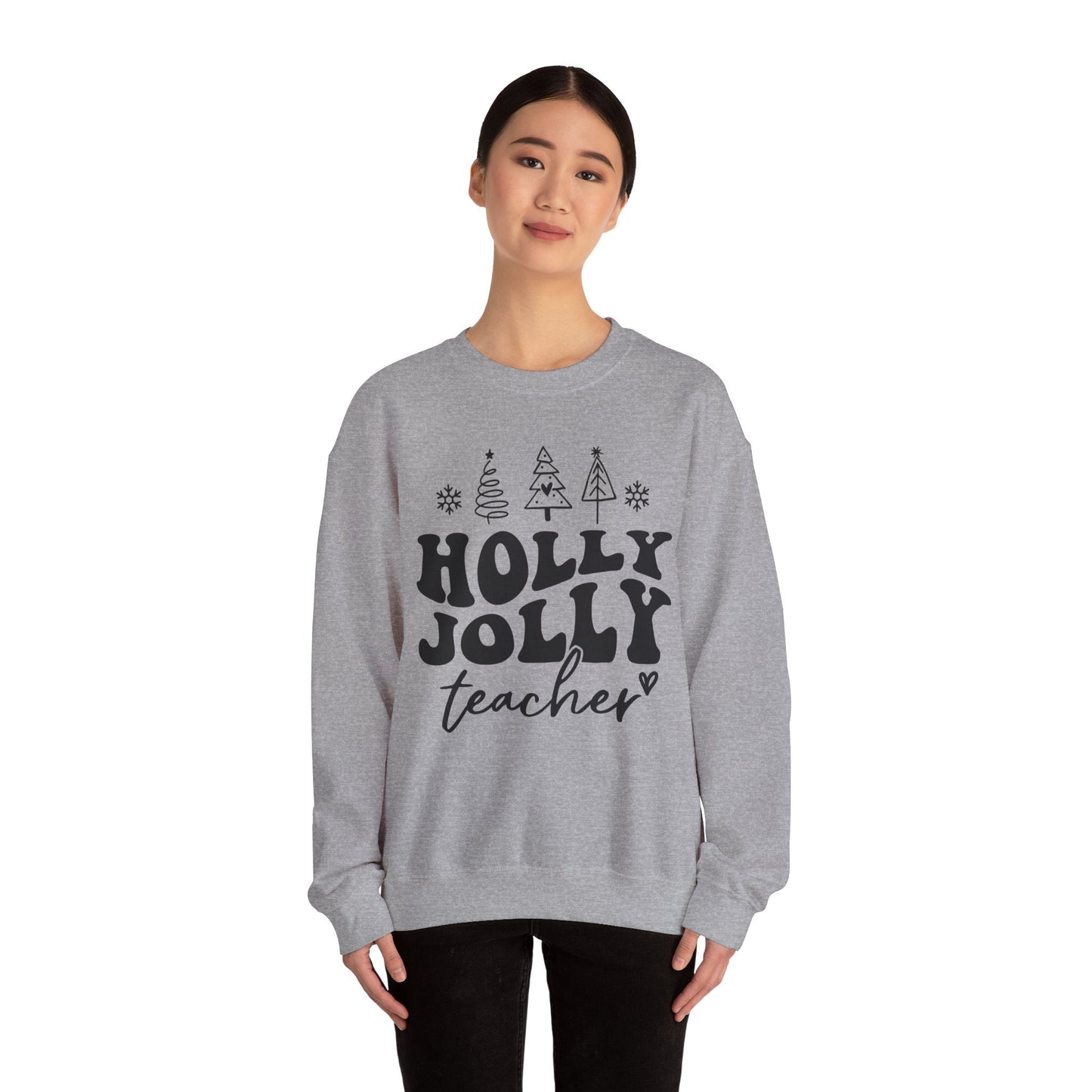 Holly Jolly Teacher - Crewneck Sweatshirt