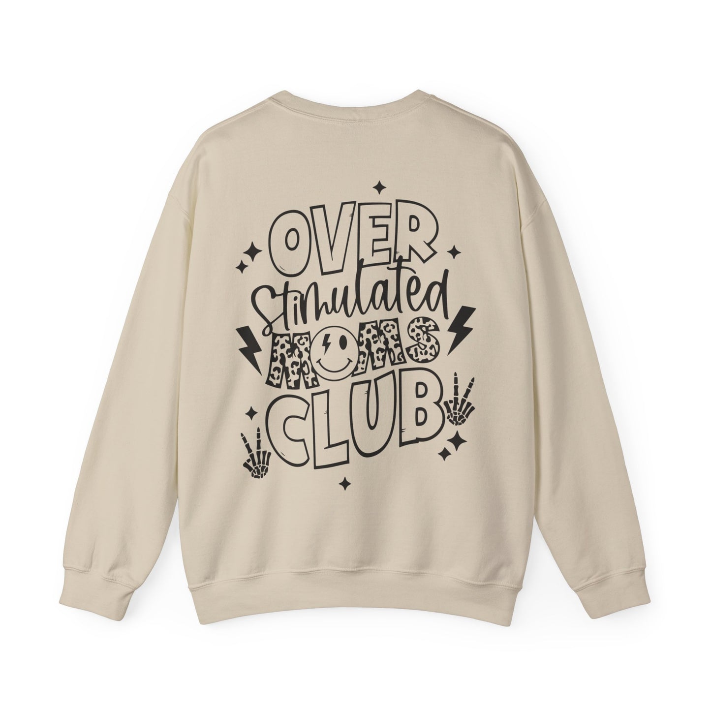 Overstimulated Mom Print - Crewneck Sweatshirt
