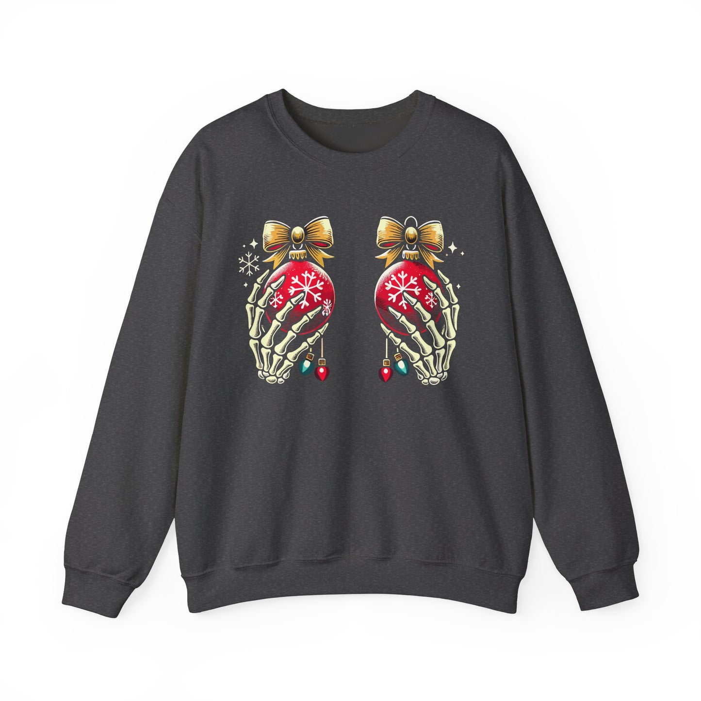 Skeleton Christmas Hands - Crewneck Sweatshirt