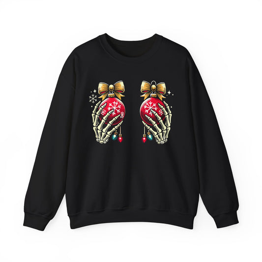 Skeleton Christmas Hands - Crewneck Sweatshirt