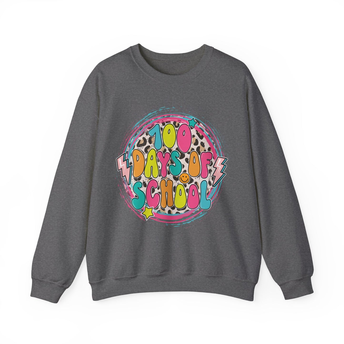 100 Days of School Retro - Crewneck Sweatshirt