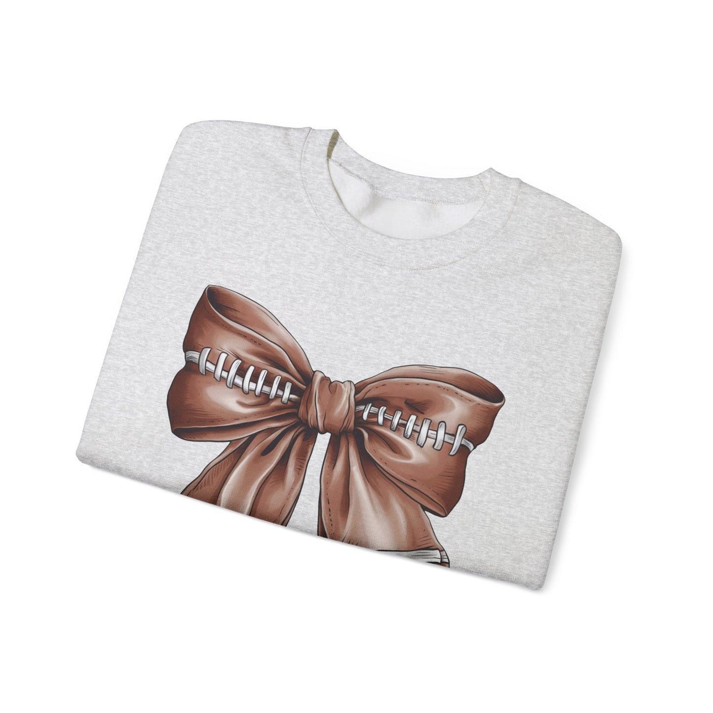 Football Bow - Crewneck Sweatshirt