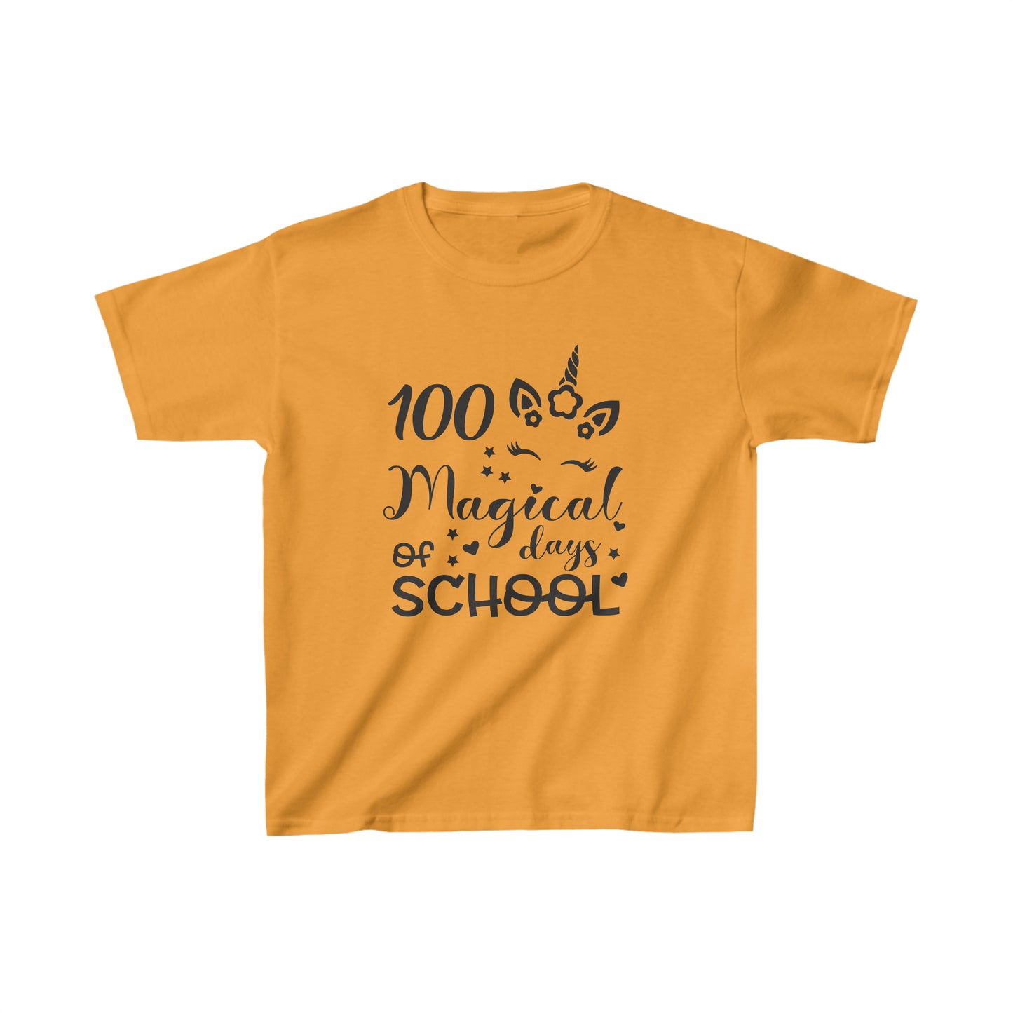 100 Magical Days of School - Kids Heavy Cotton Tee