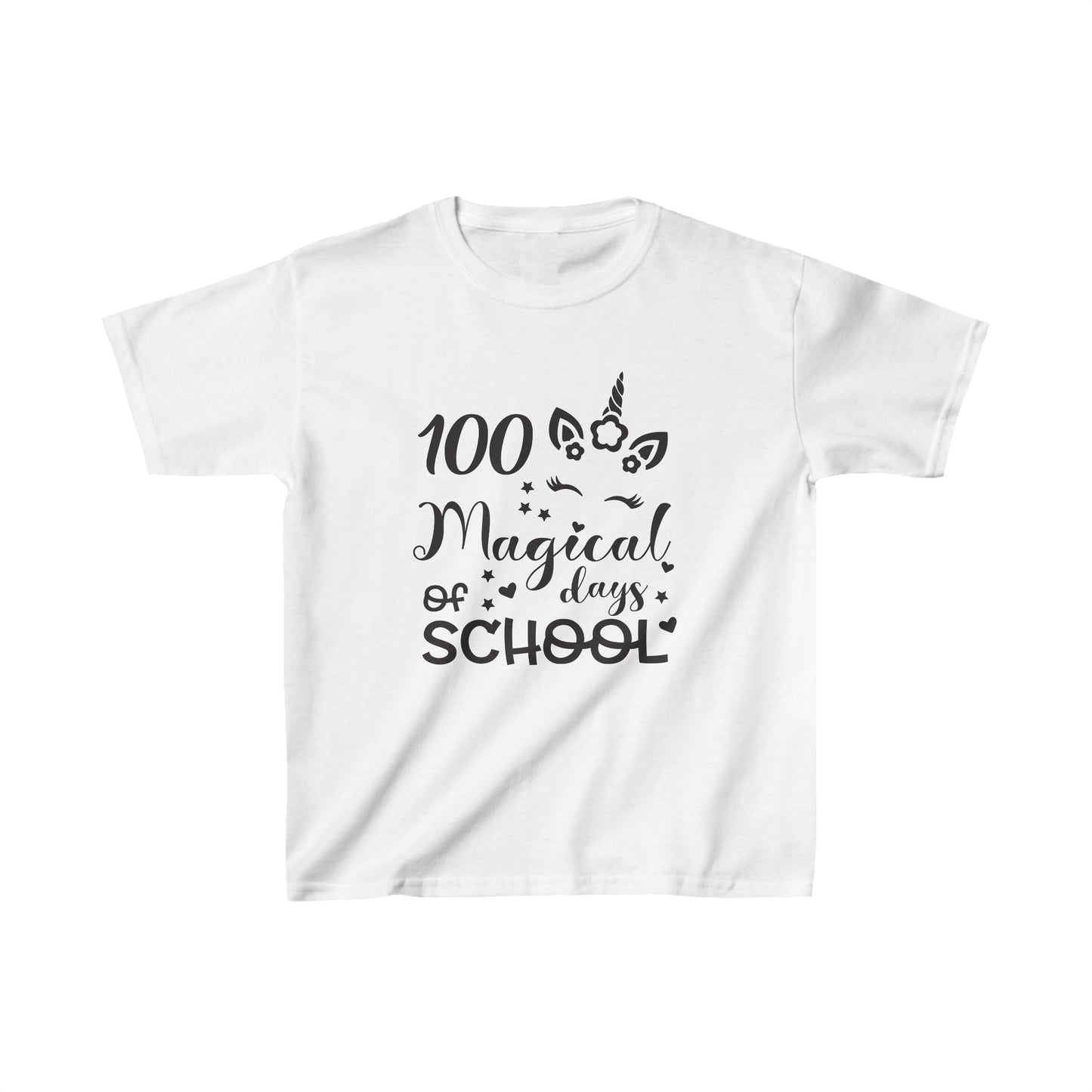 100 Magical Days of School - Kids Heavy Cotton Tee