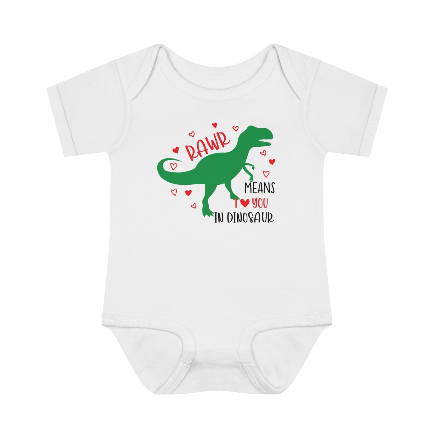 RawR - I love you - Infant Baby Rib Bodysuit