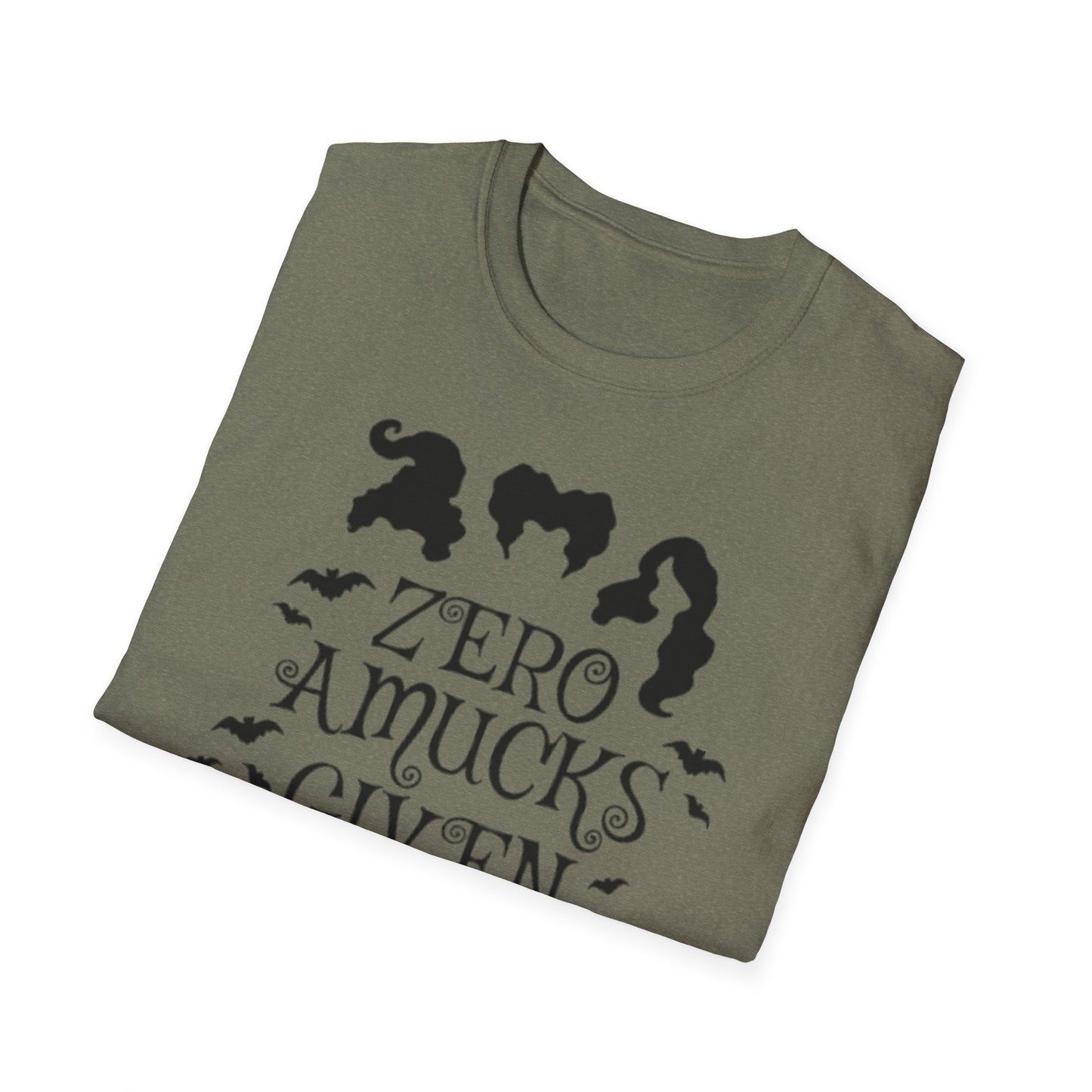 Zero Amucks Given - Unisex Softstyle T-Shirt