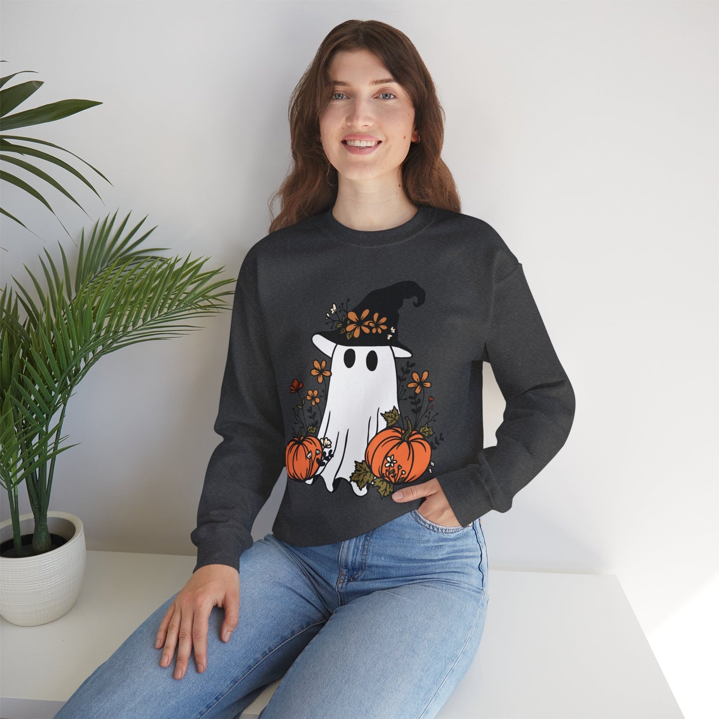 Pumpkin Ghost - Crewneck Sweatshirt