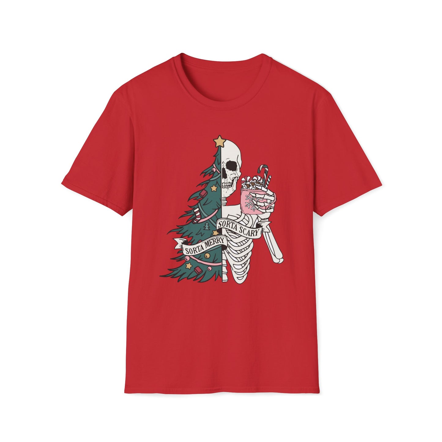 Sorta Merry Sorta Scary - Unisex Softstyle T-Shirt