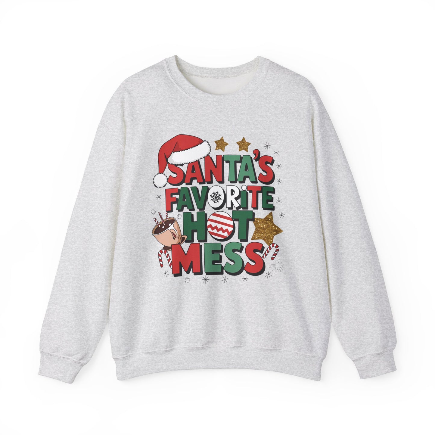 Santa's Favorite Hot Mess - Crewneck Sweatshirt