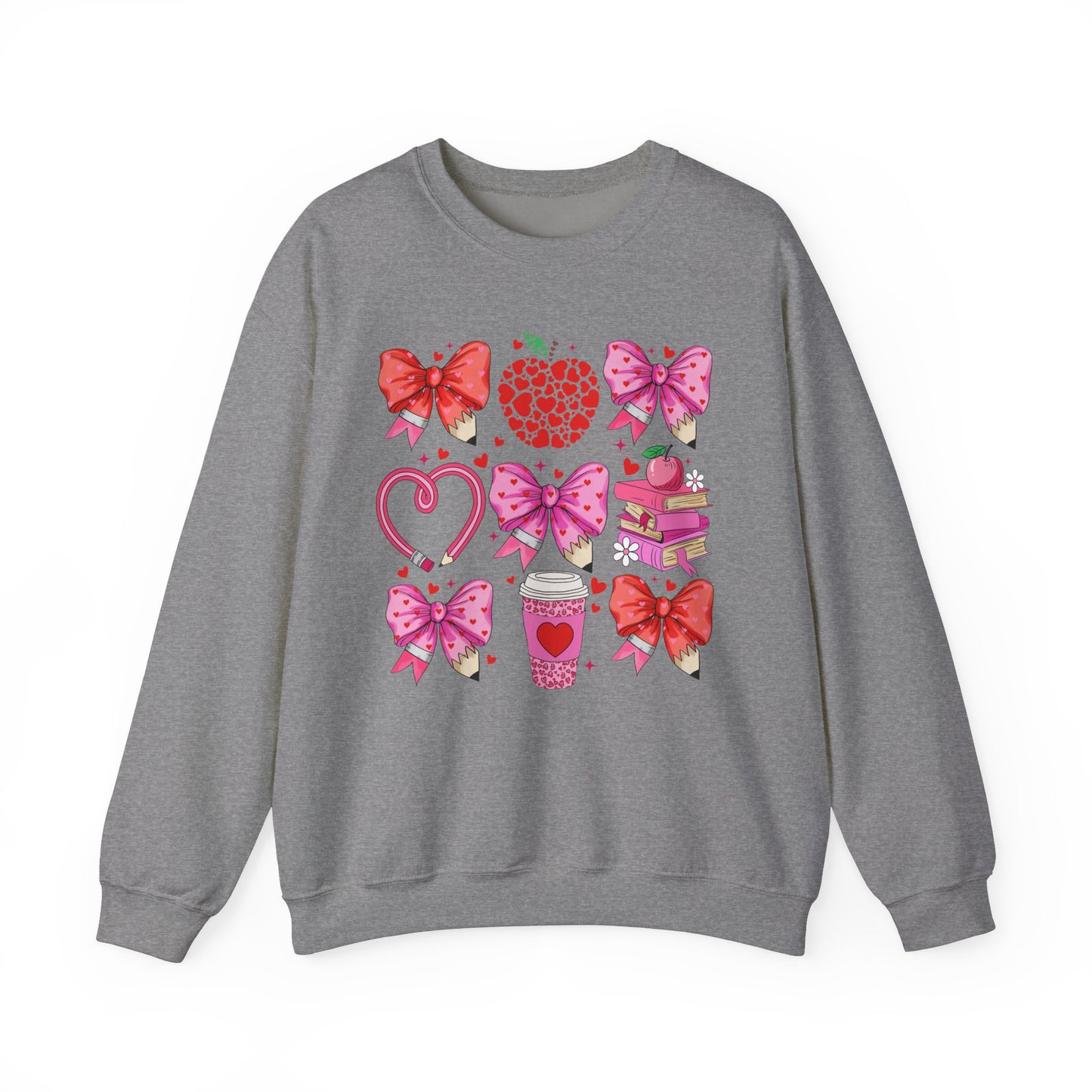 Teacher Hearts - Crewneck Sweatshirt