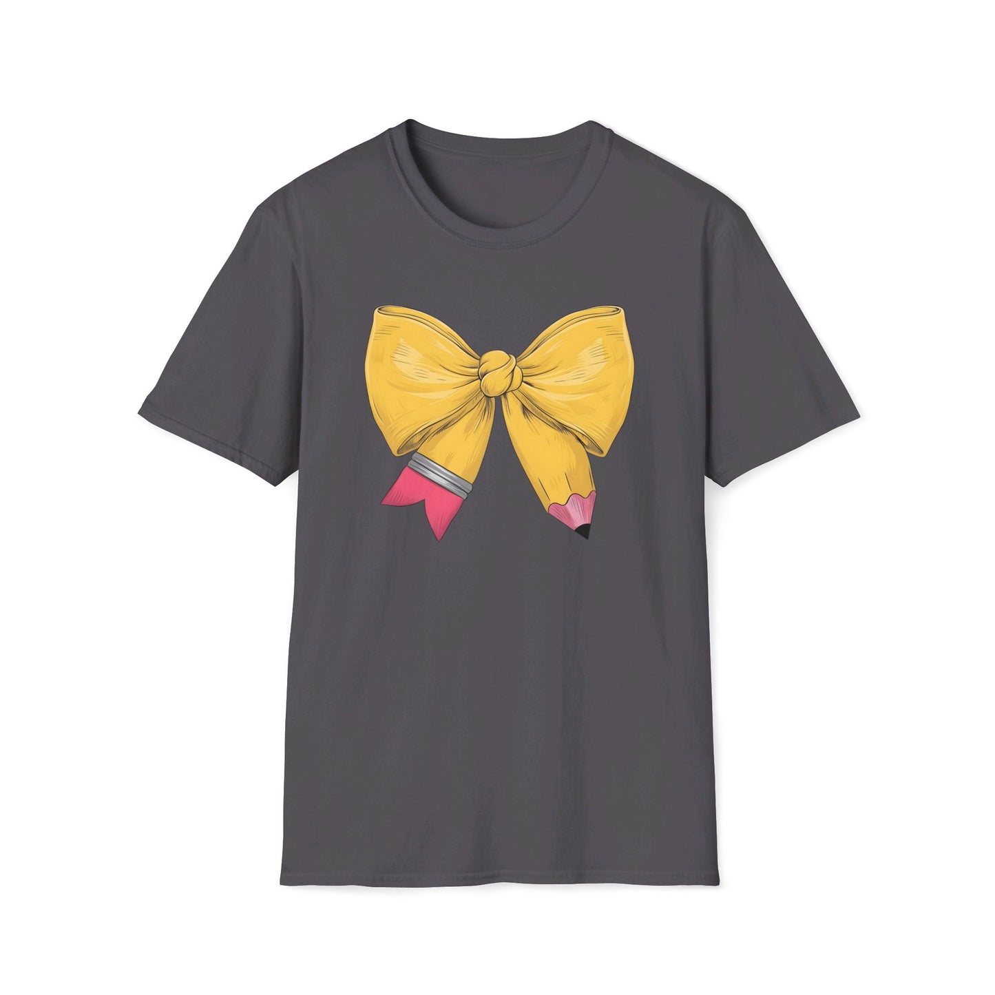 Pencil Bow - Unisex Softstyle T-Shirt