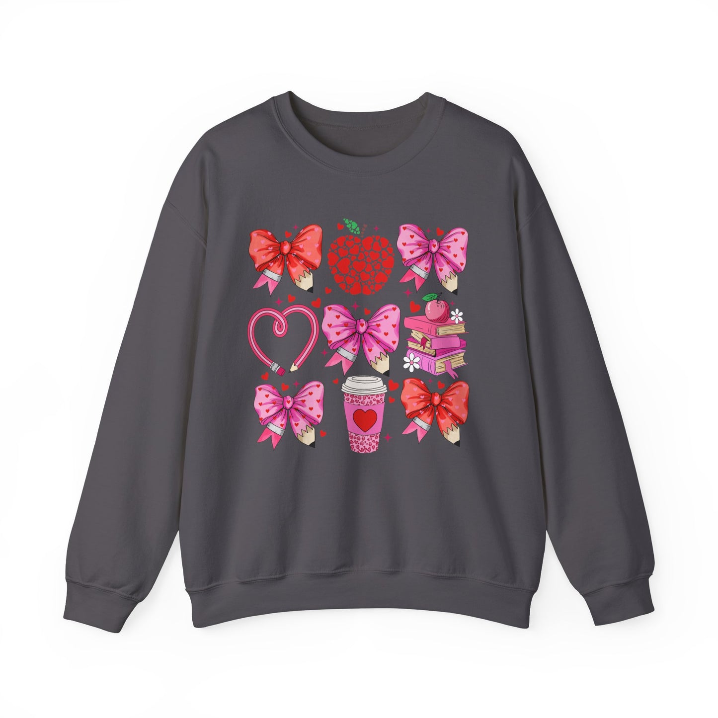 Teacher Hearts - Crewneck Sweatshirt