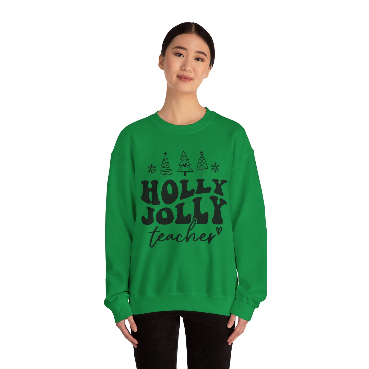 Holly Jolly Teacher - Crewneck Sweatshirt
